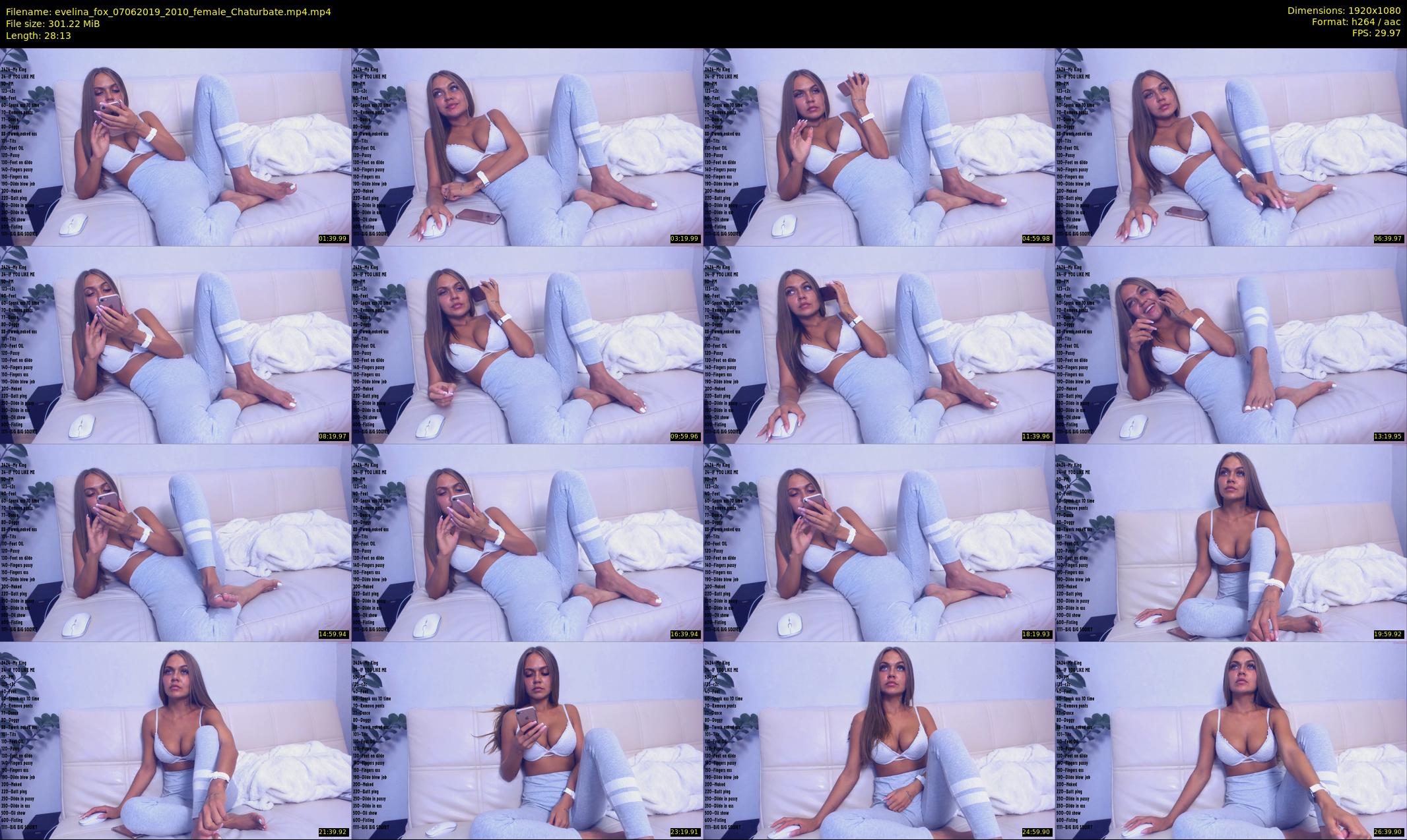 evelina_fox — 29 minute Chaturbate female cam show recording, 1080p, Jun 7, 2019