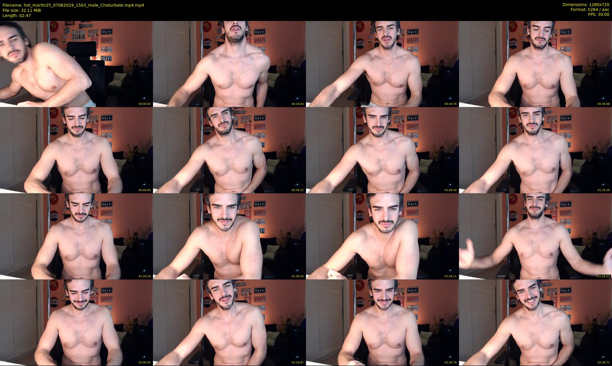 hot_martin25 — 3 minute Chaturbate male cam show recording, 720p, Jun 7, 2019