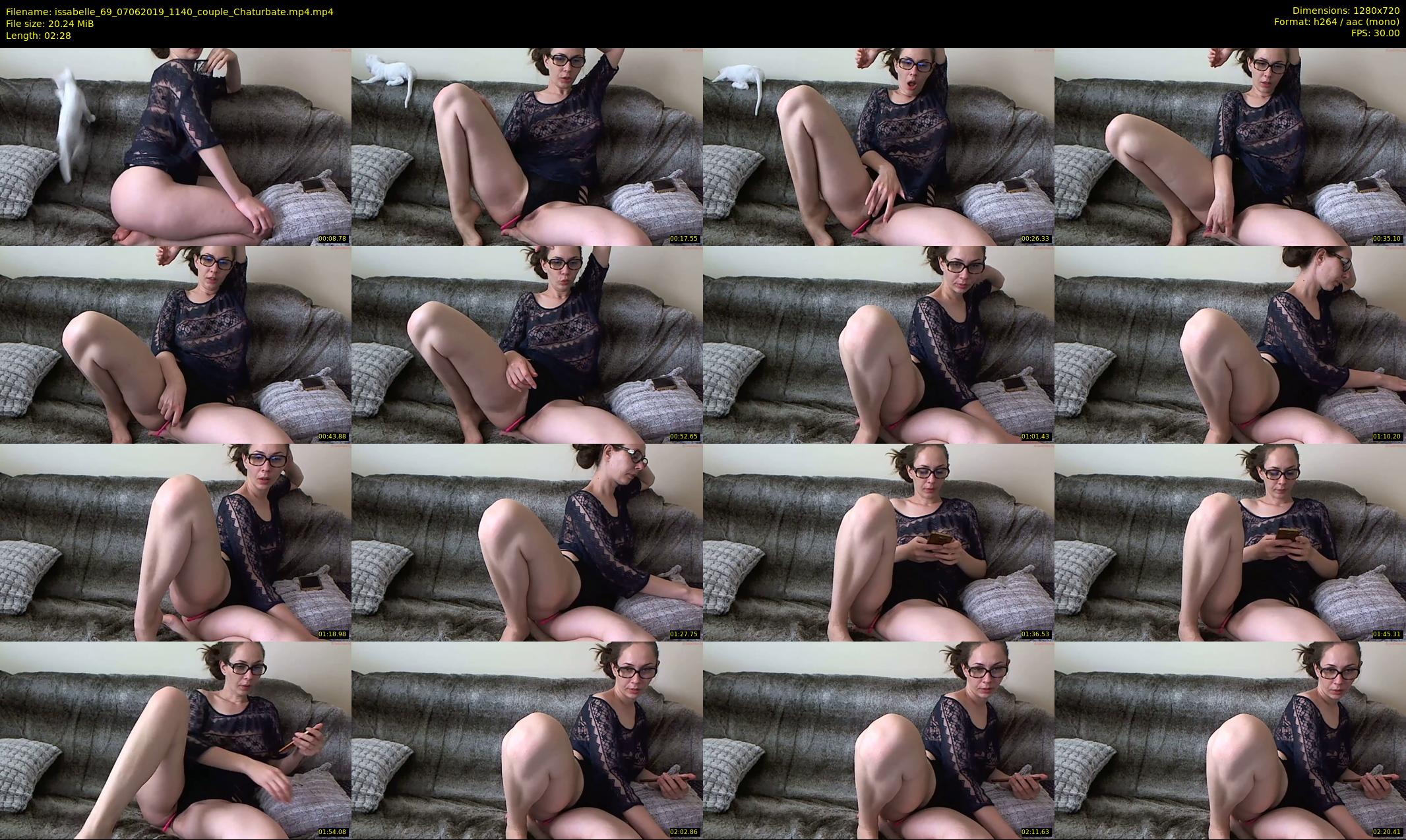 issabelle_69 — 3 minute Chaturbate couple cam show recording, 720p, Jun 7, 2019