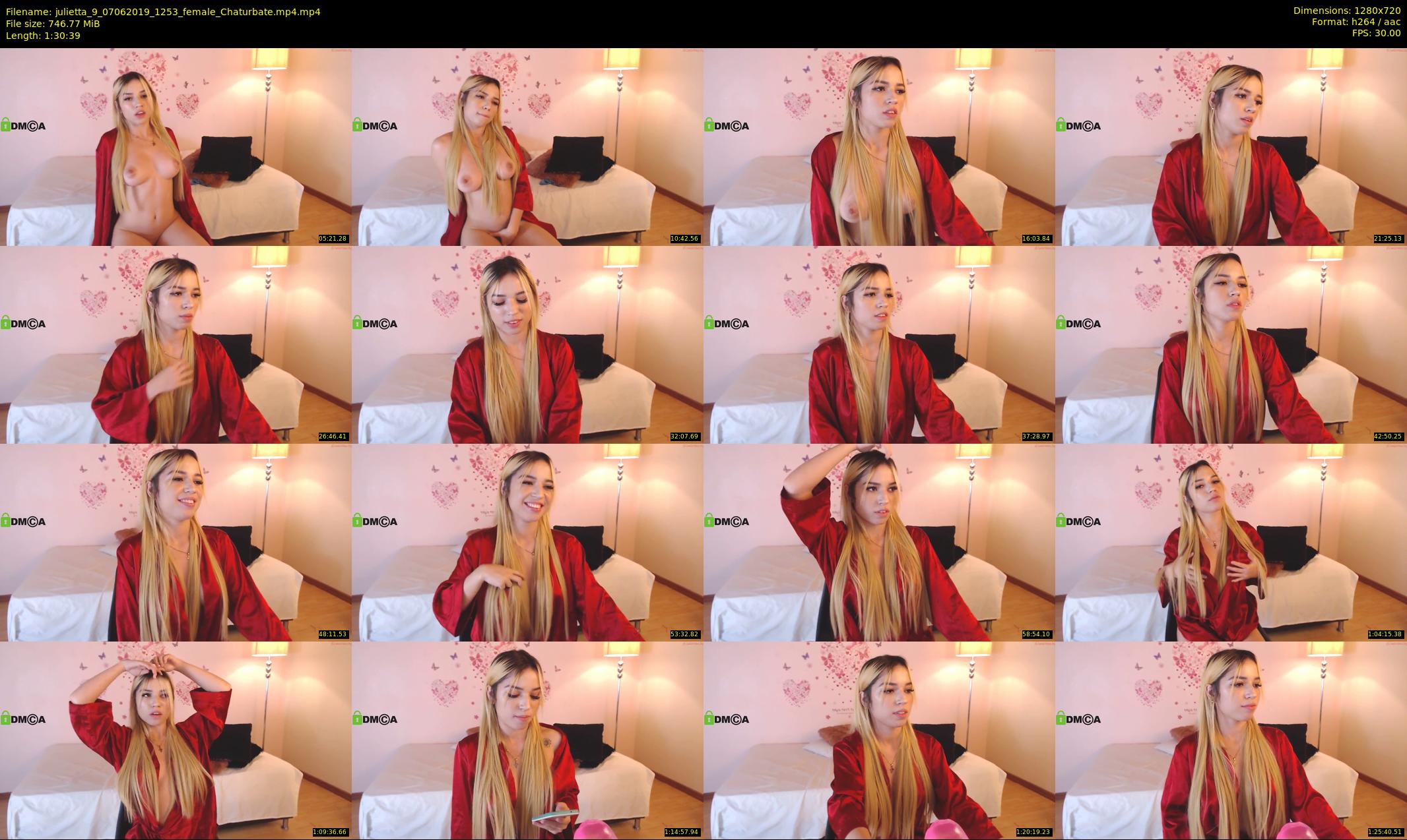 julietta_9 — 91 minute Chaturbate female cam show recording, 720p, Jun 7, 2019
