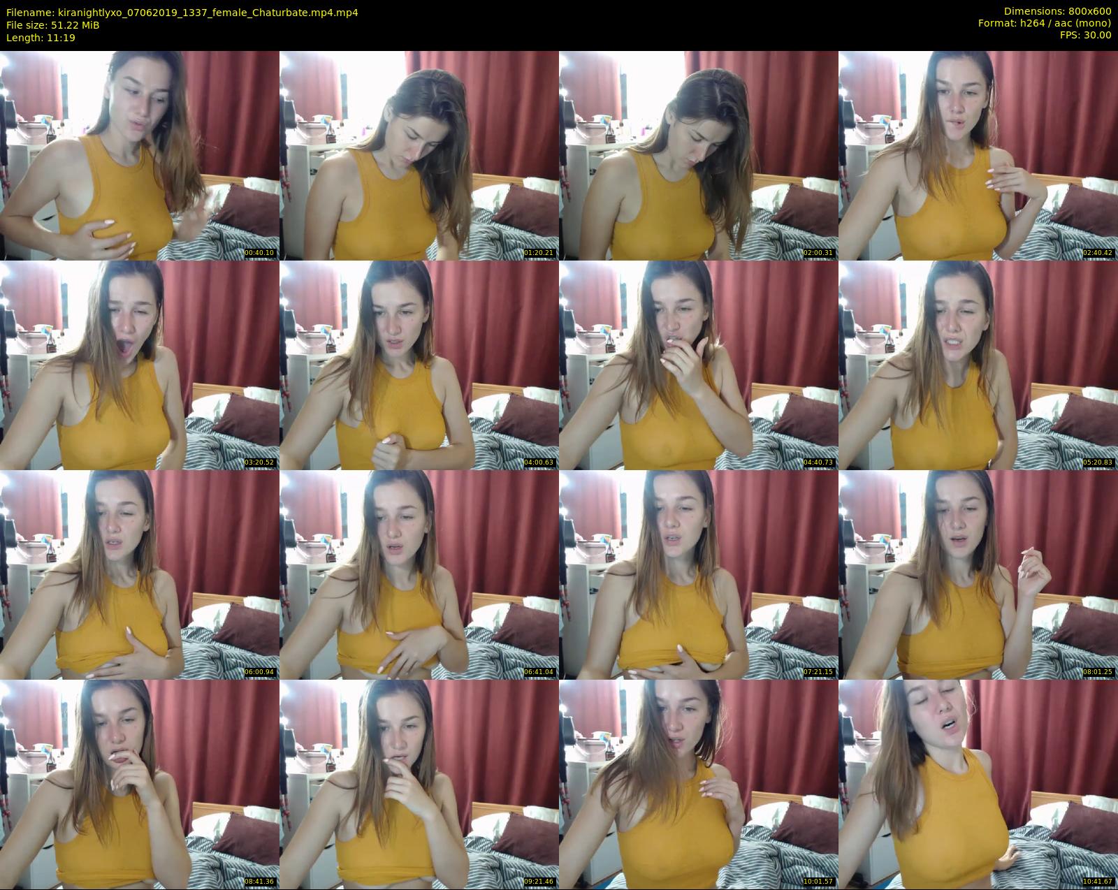 kiranightlyxo — 12 minute Chaturbate female cam show recording, 480p, Jun 7, 2019