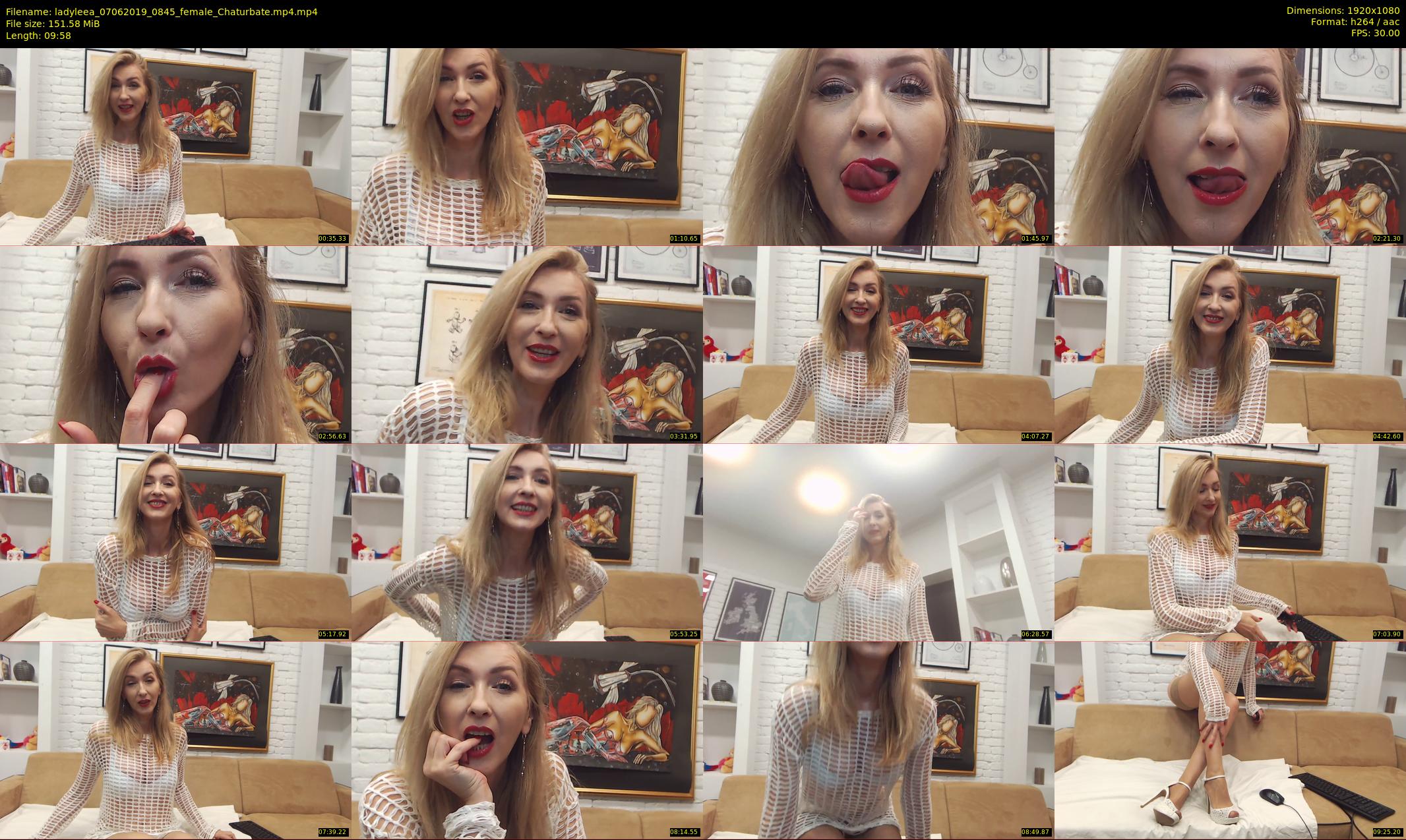 ladyleea — 10 minute Chaturbate female cam show recording, 1080p, Jun 7, 2019