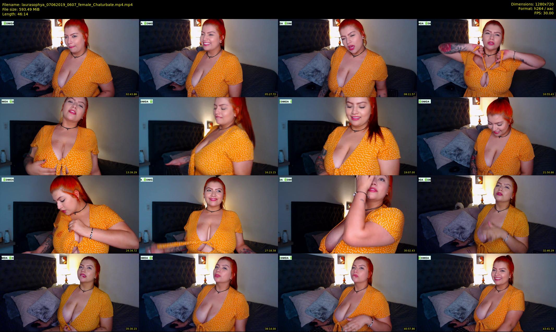 laurasophya — 47 minute Chaturbate female cam show recording, 720p, Jun 7, 2019