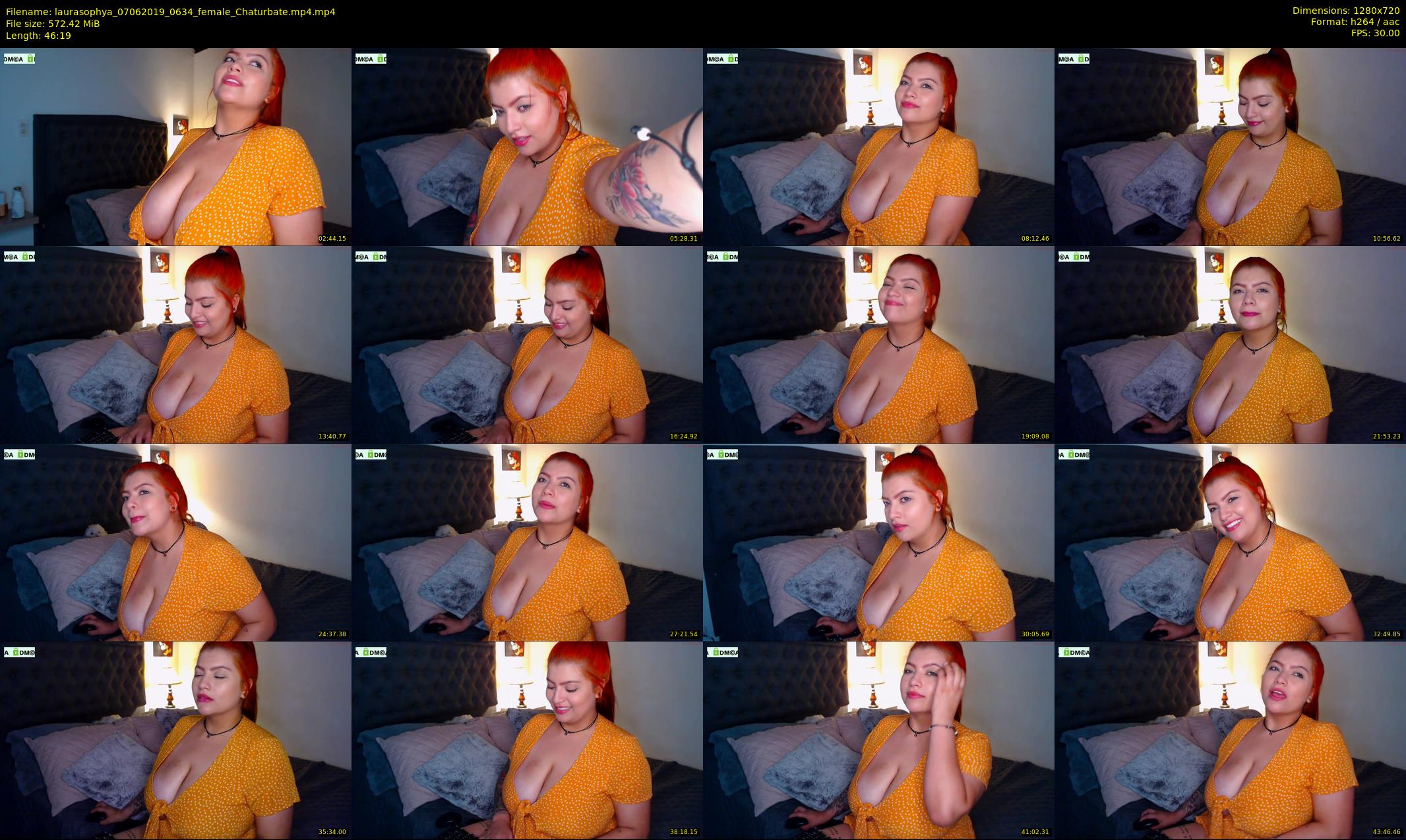 laurasophya — 47 minute Chaturbate female cam show recording, 720p, Jun 7, 2019