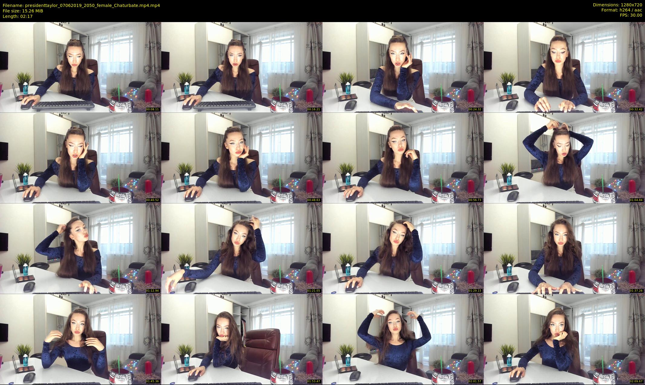 presidenttaylor — 3 minute Chaturbate female cam show recording, 720p, Jun 7, 2019