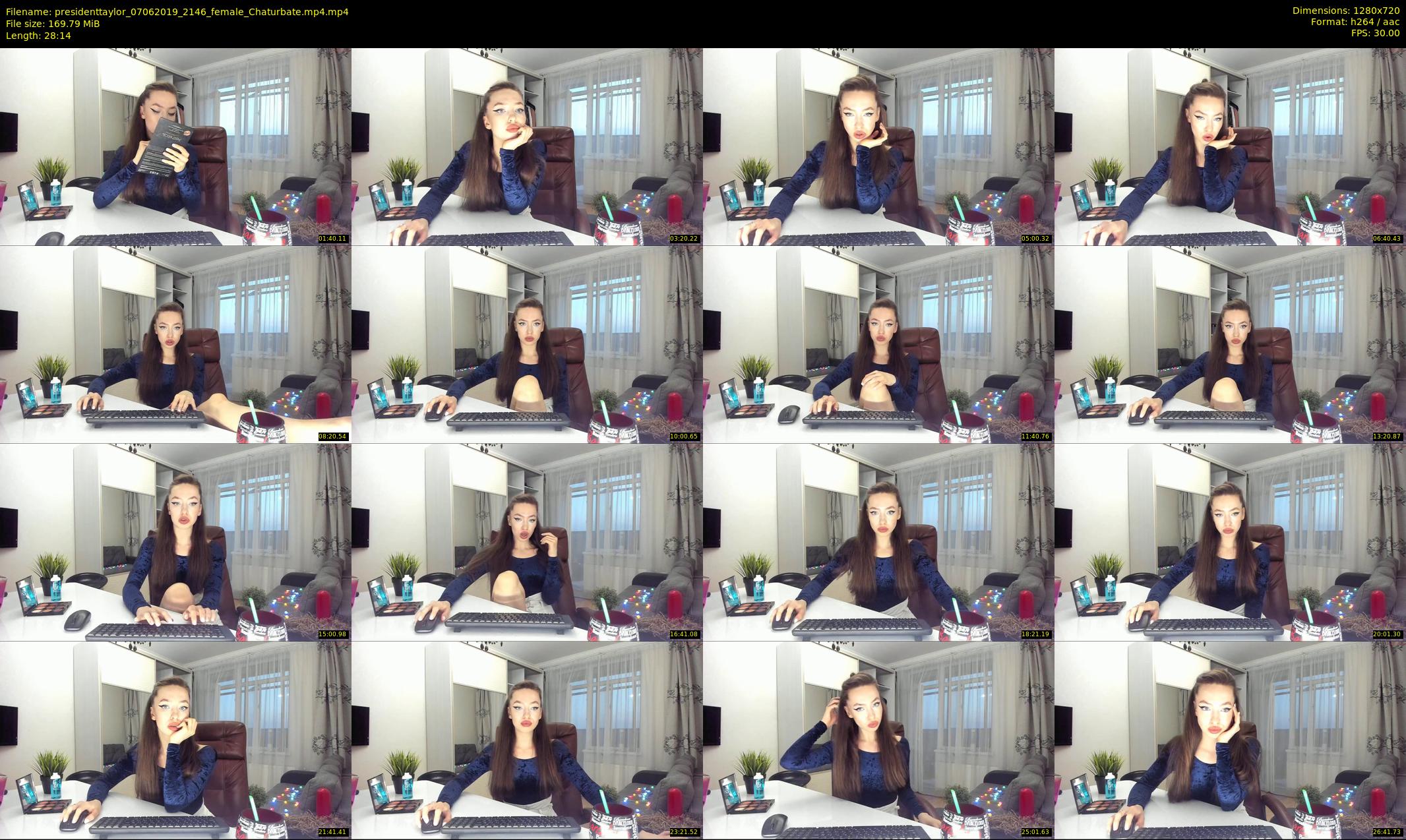 presidenttaylor — 29 minute Chaturbate female cam show recording, 720p, Jun 7, 2019