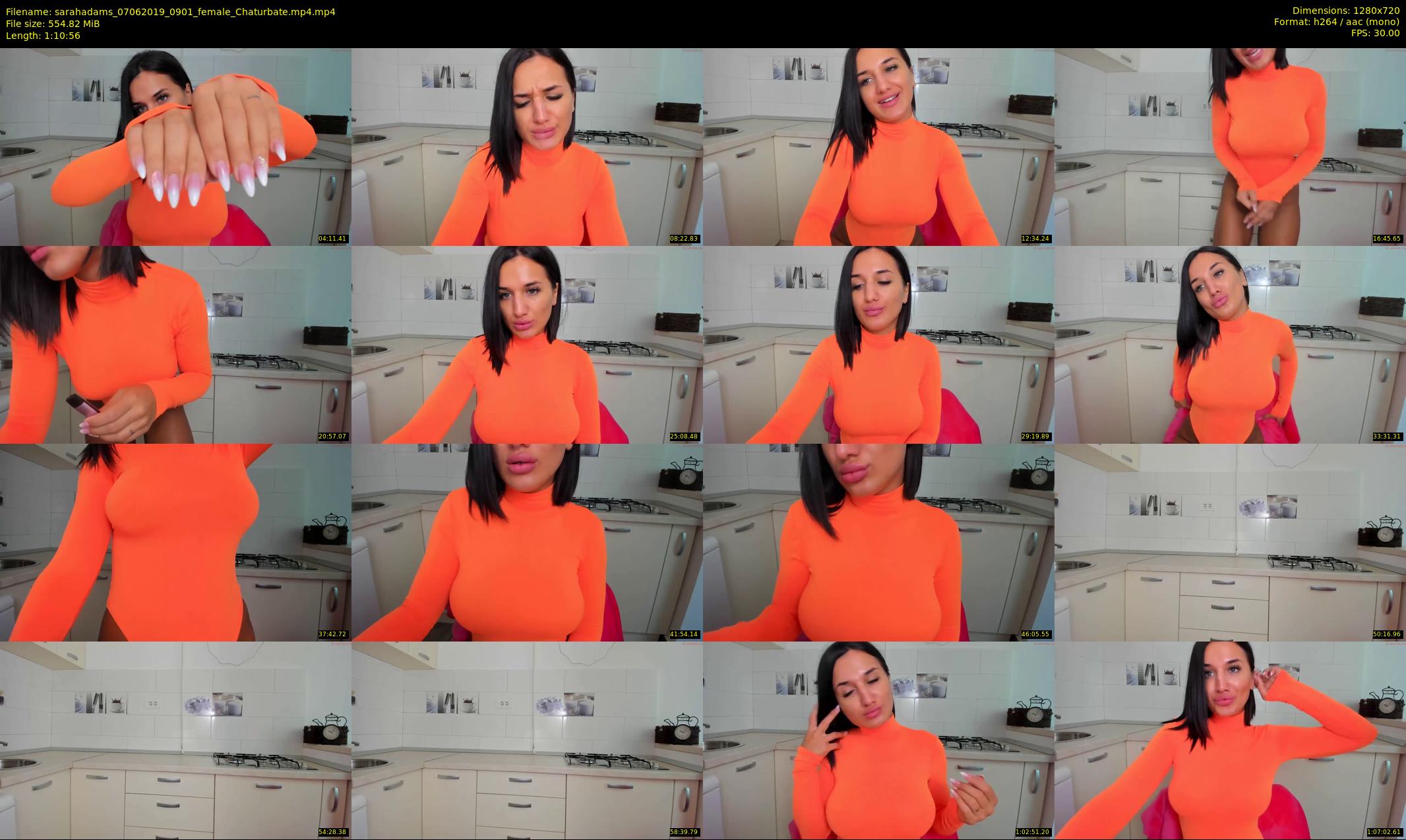 sarahadams — 71 minute Chaturbate female cam show recording, 720p, Jun 7, 2019