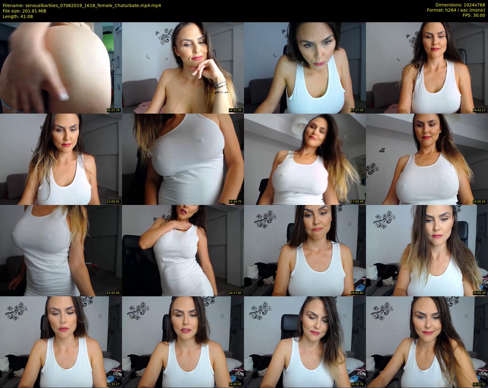 sensualbarbies — 42 minute Chaturbate female cam show recording, 720p, Jun 7, 2019