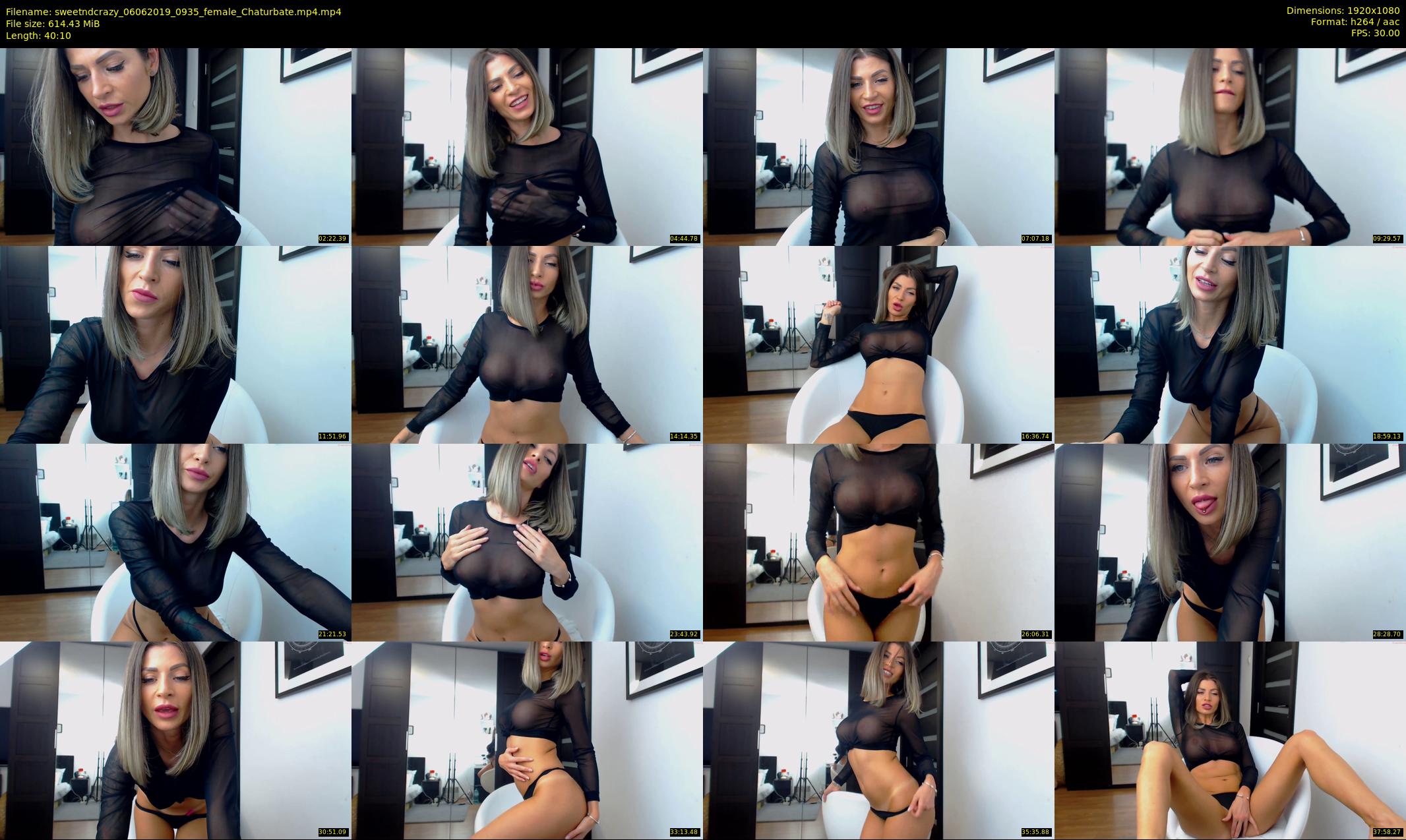 sweetndcrazy — 41 minute Chaturbate female cam show recording, 1080p, Jun 6, 2019