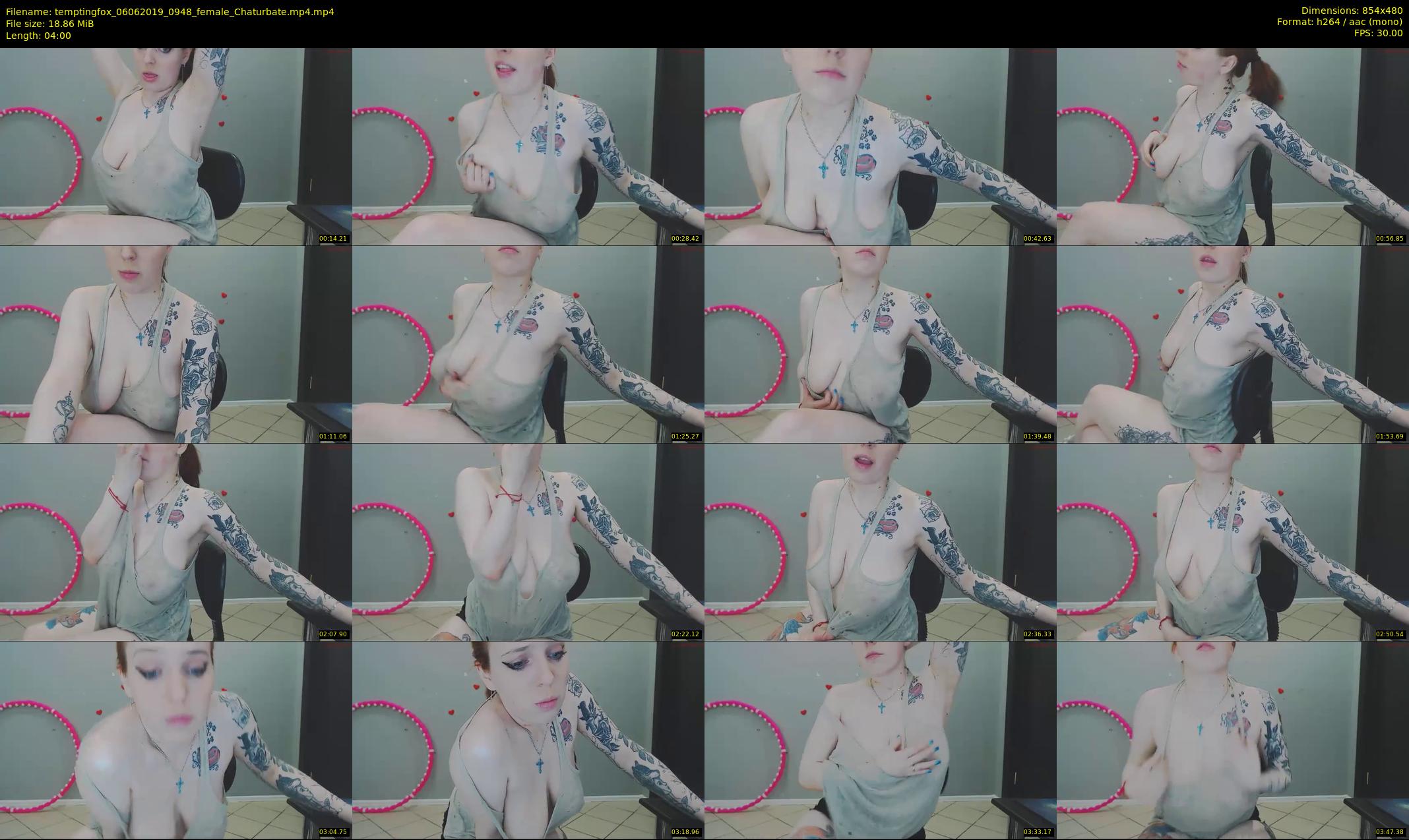 temptingfox — 4 minute Chaturbate female cam show recording, 480p, Jun 6, 2019