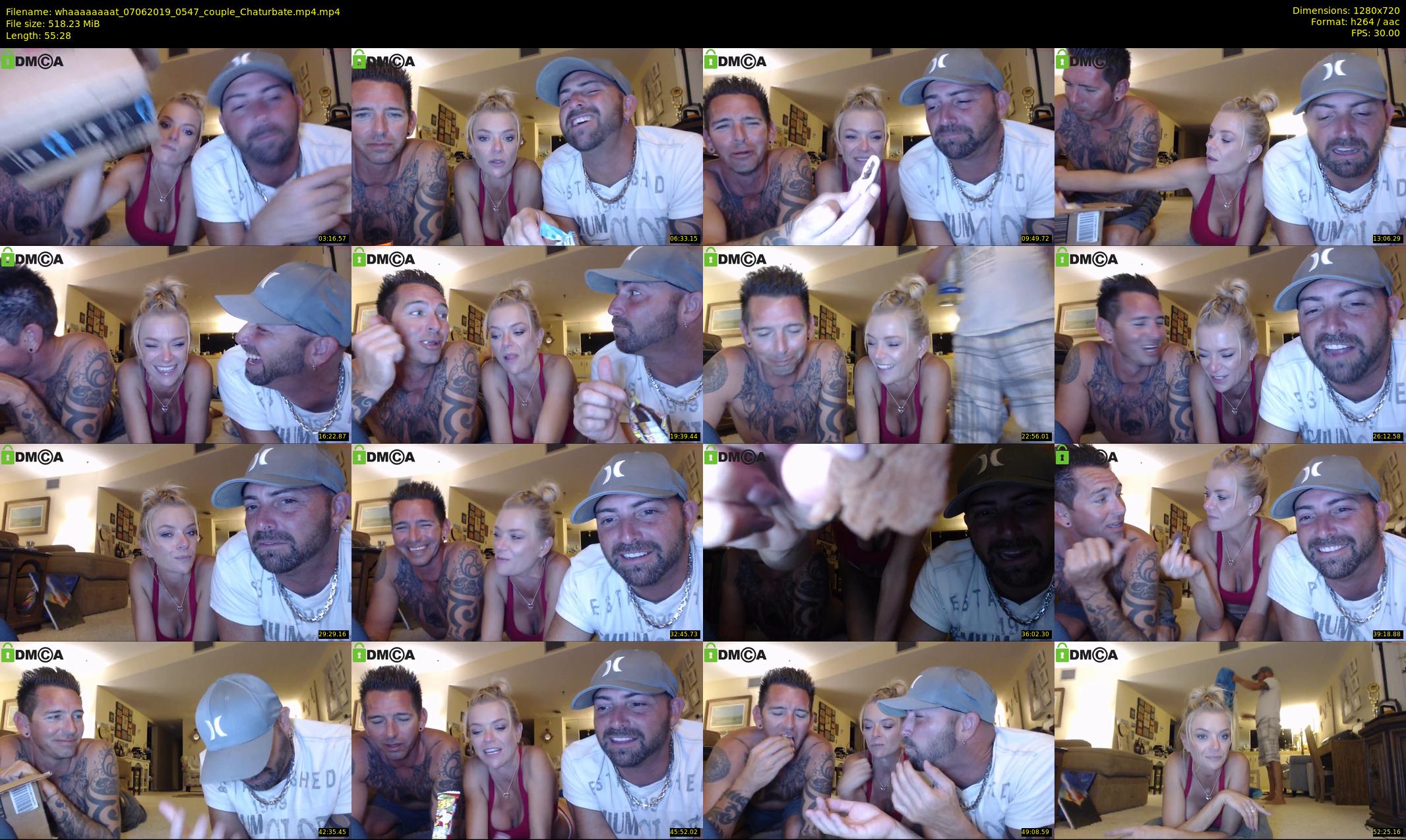 whaaaaaaaat — 56 minute Chaturbate couple cam show recording, 720p, Jun 7, 2019