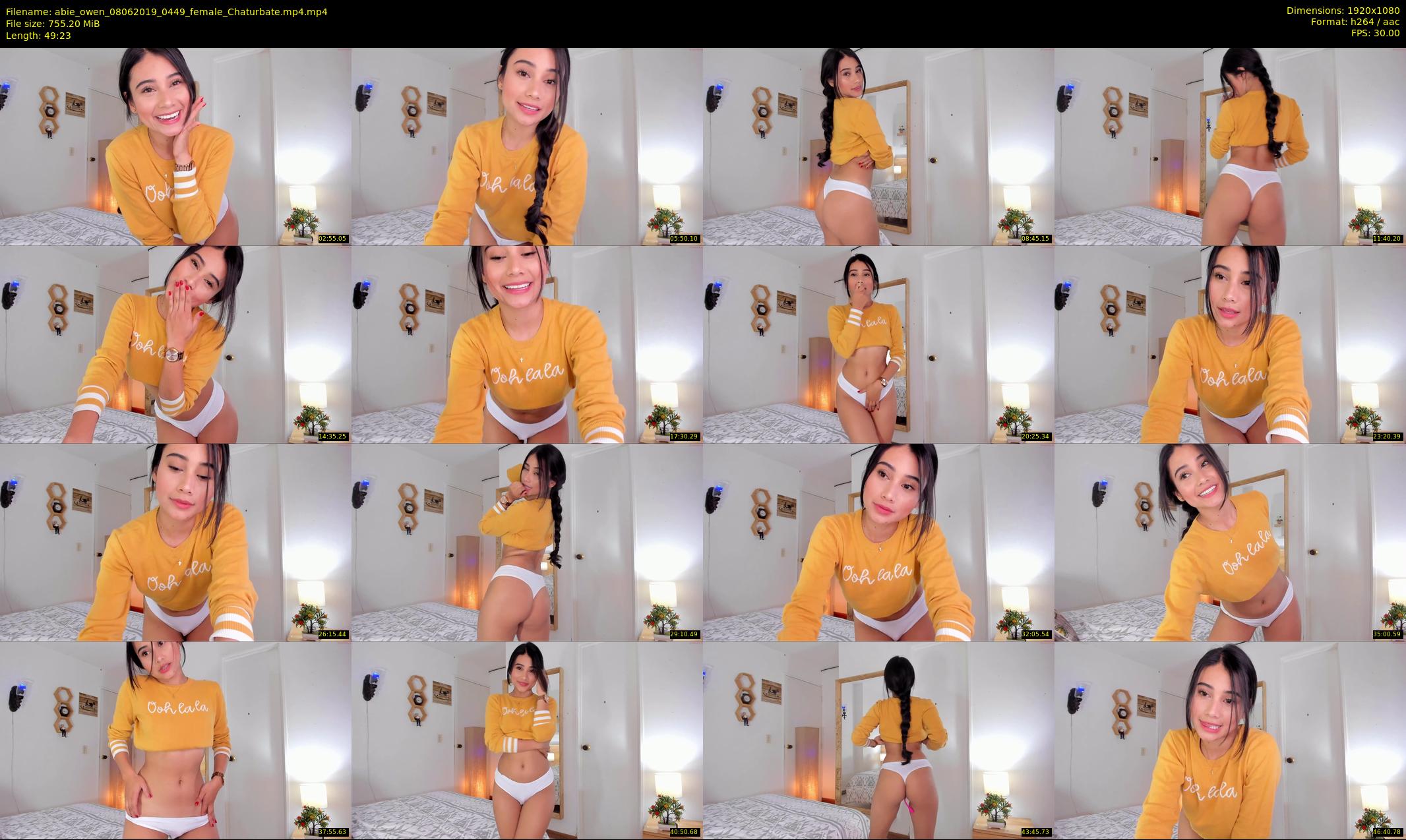 abie_owen — 50 minute Chaturbate female cam show recording, 1080p, Jun 8, 2019