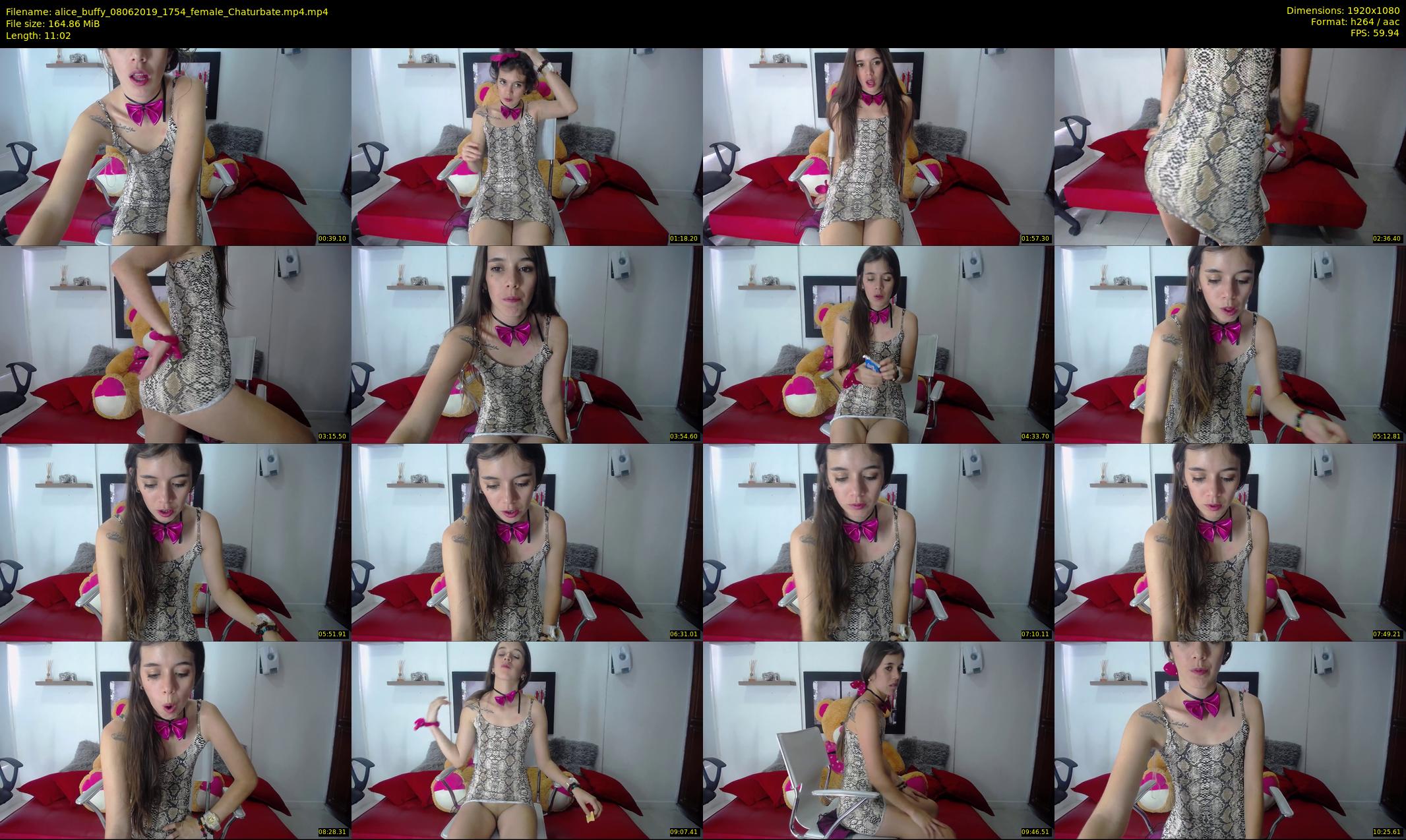 alice_buffy — 12 minute Chaturbate female cam show recording, 1080p, Jun 8, 2019