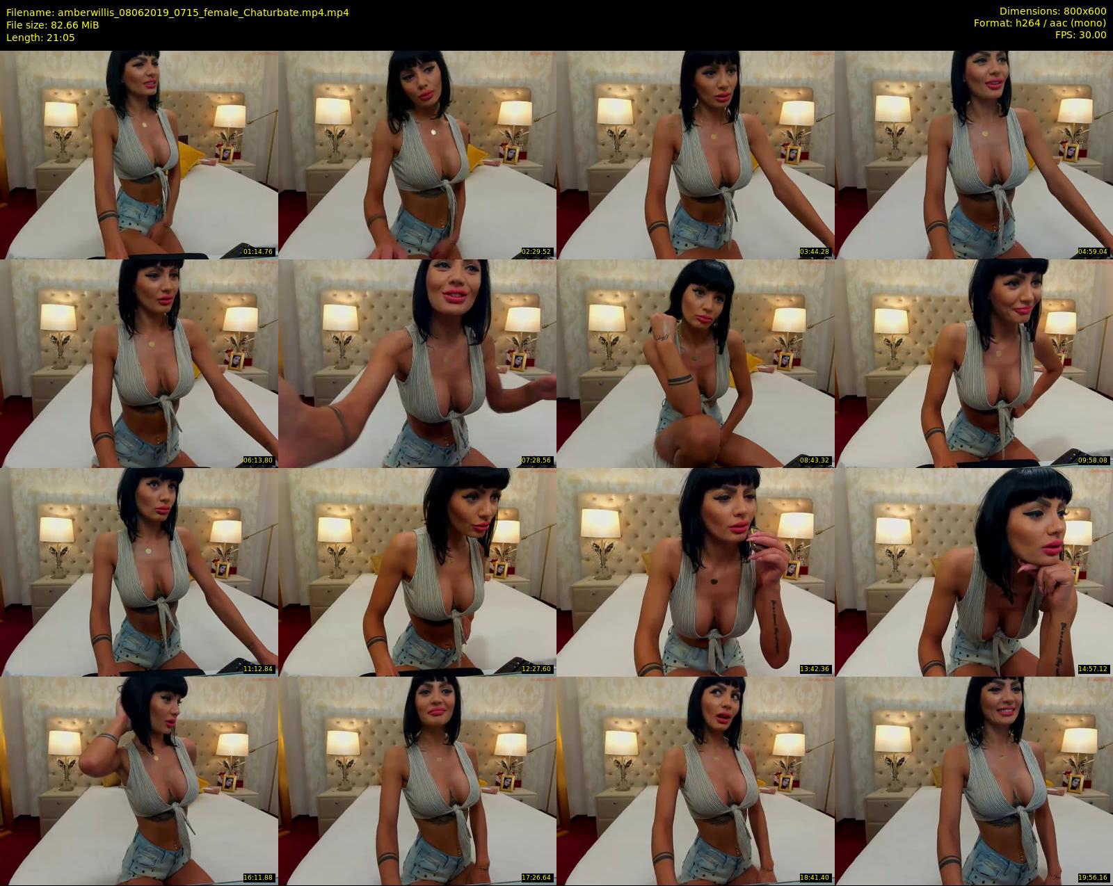 amberwillis — 22 minute Chaturbate female cam show recording, 480p, Jun 8, 2019