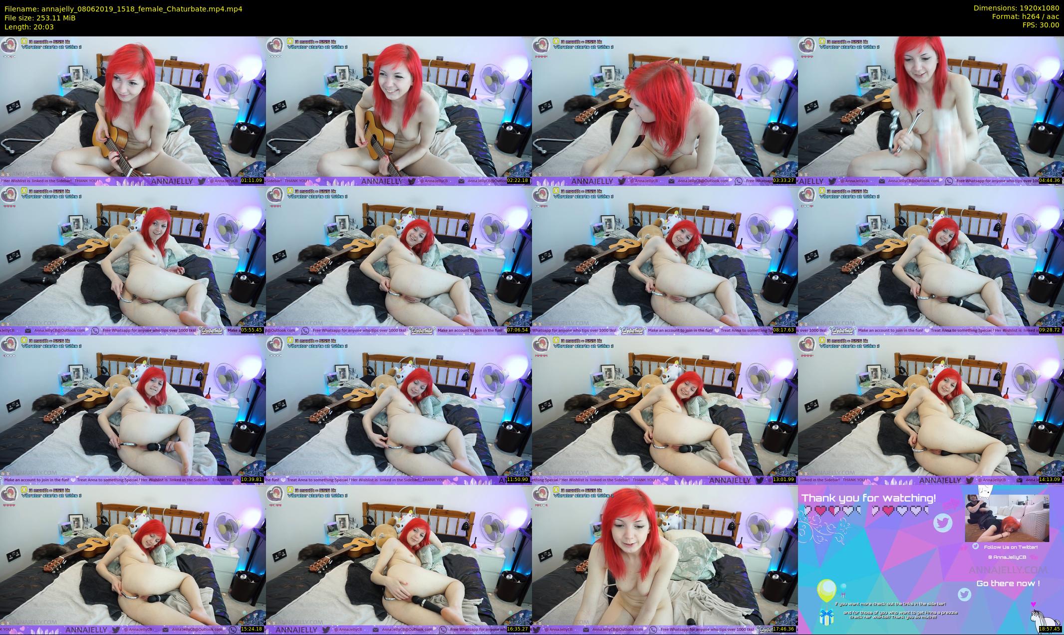 annajelly — 21 minute Chaturbate couple cam show recording, 1080p, Jun 8, 2019