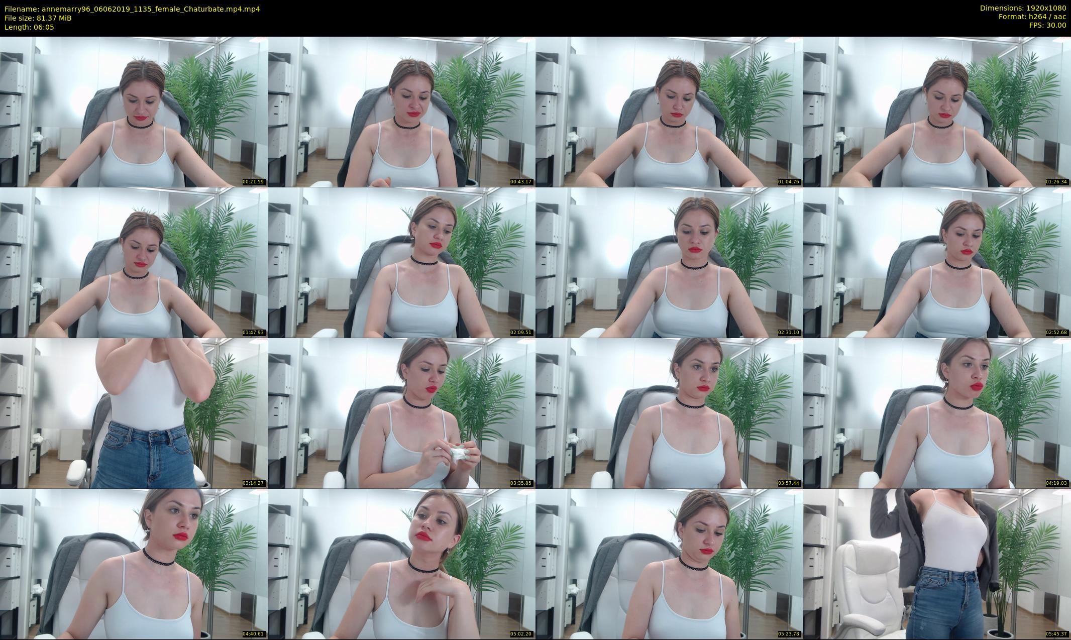 annemarry96 — 7 minute Chaturbate female cam show recording, 1080p, Jun 6, 2019