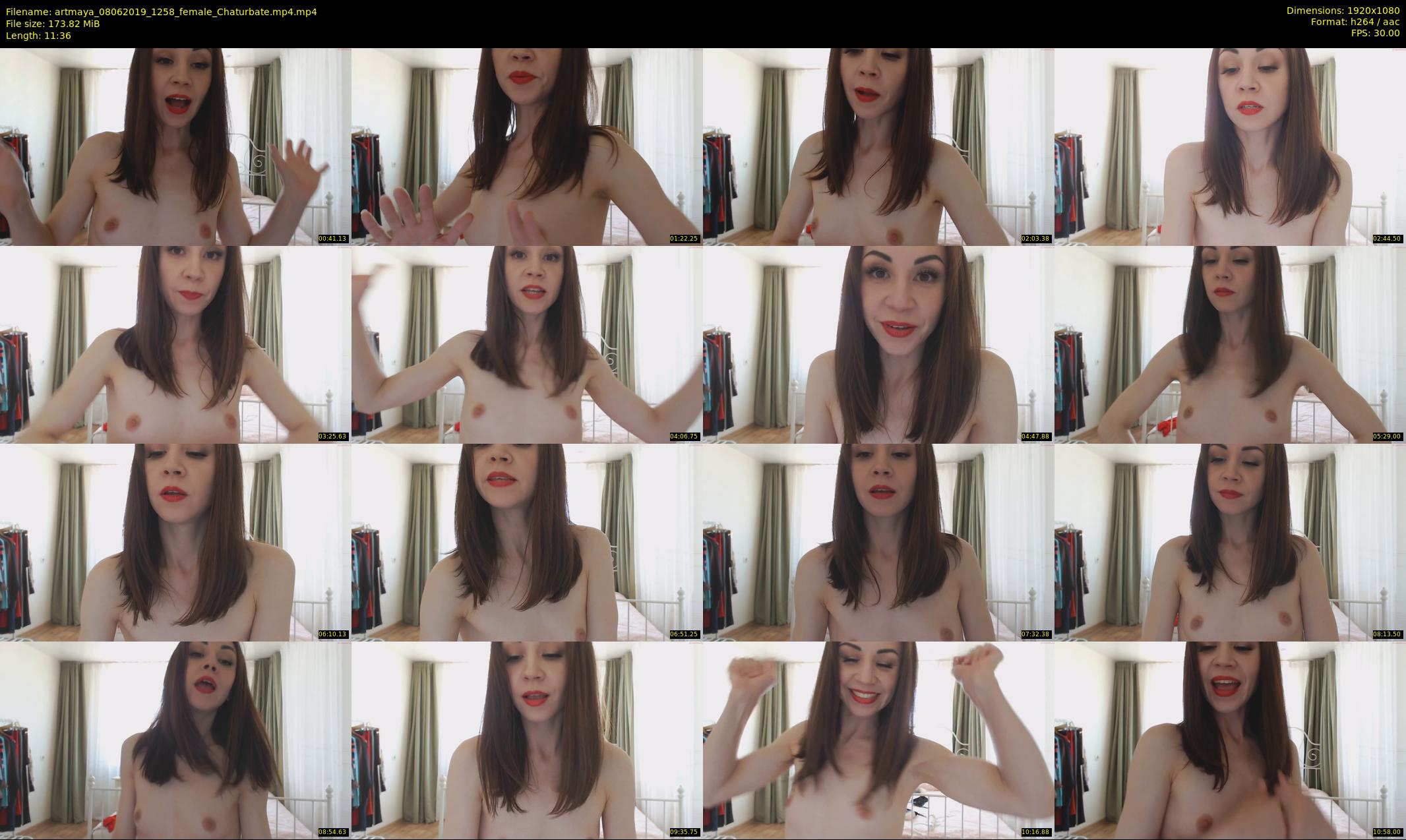 artmaya — 12 minute Chaturbate female cam show recording, 1080p, Jun 8, 2019
