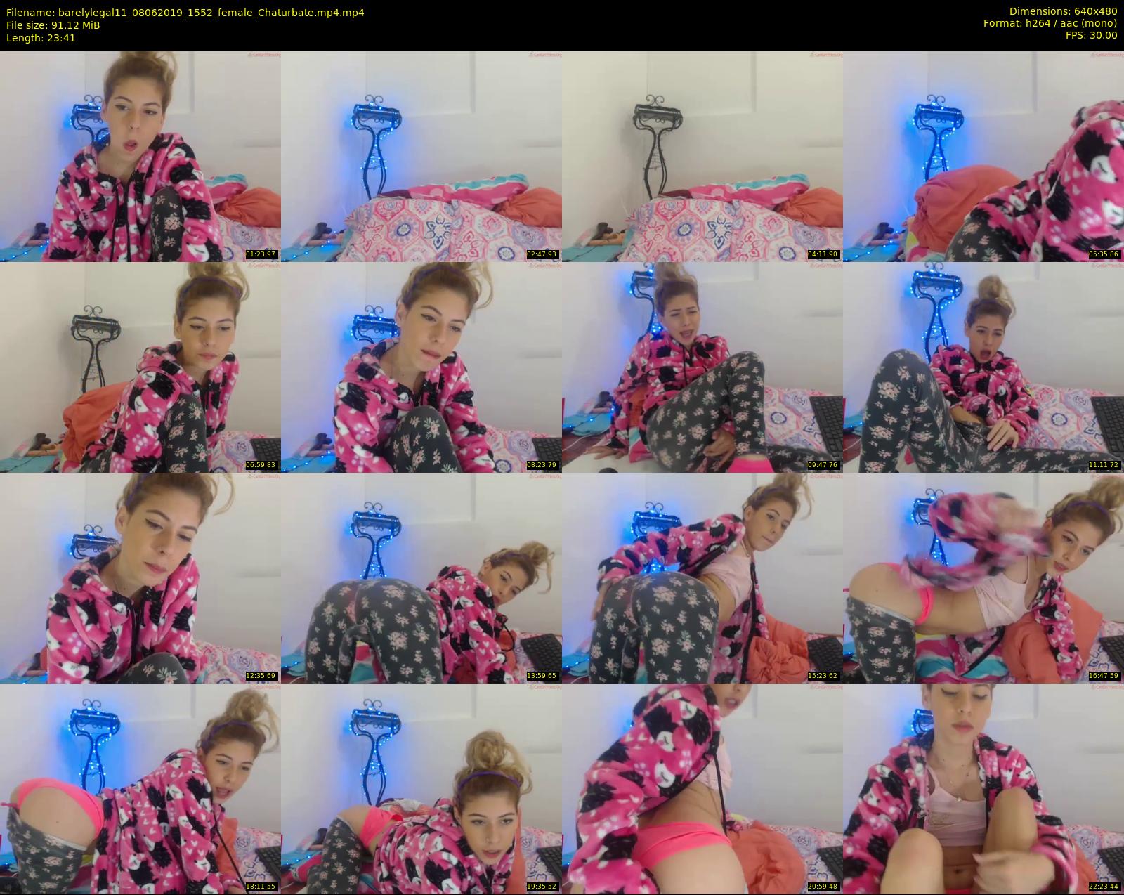 barelylegal11 — 24 minute Chaturbate female cam show recording, 480p, Jun 8, 2019