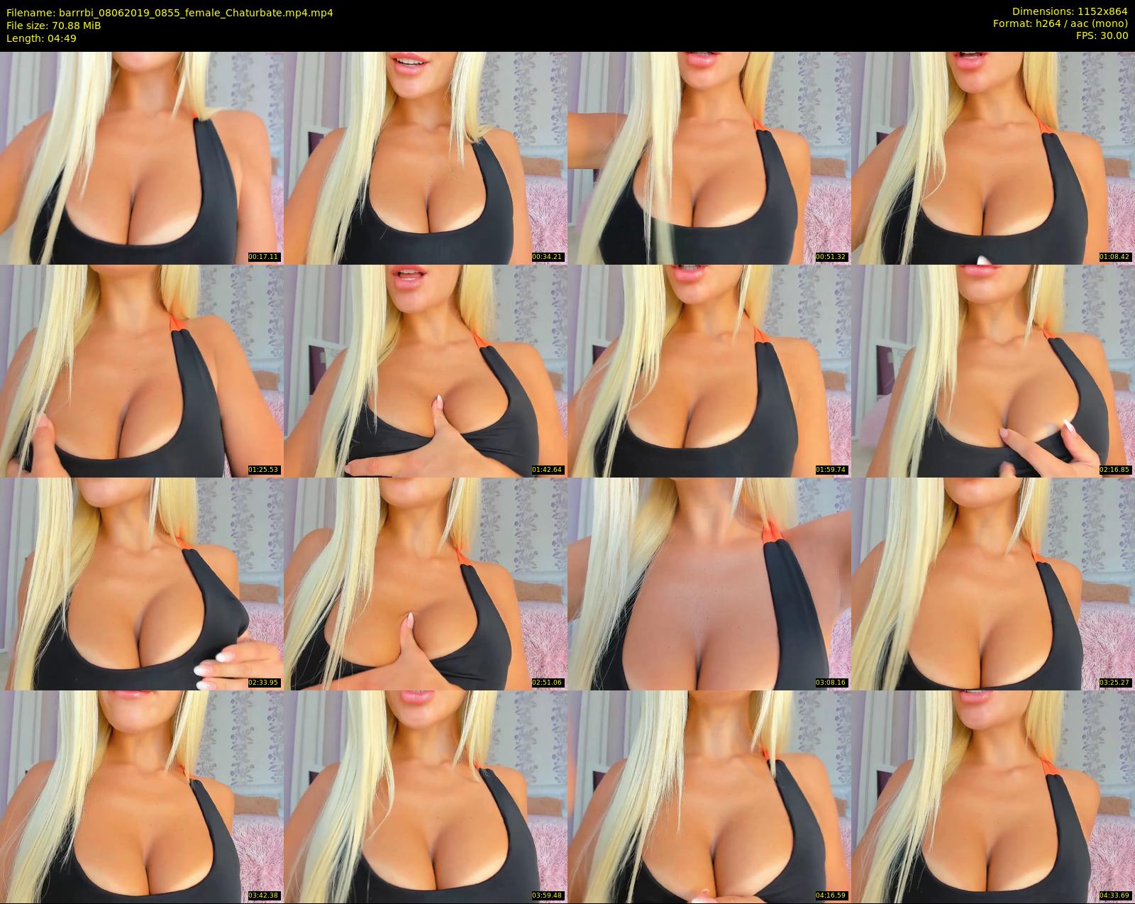 barrrbi — 5 minute Chaturbate female cam show recording, 720p, Jun 8, 2019