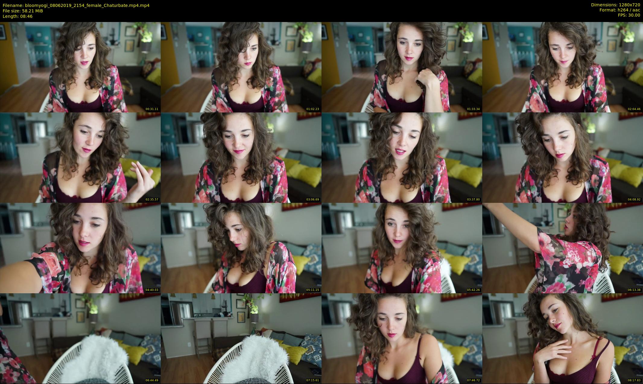 bloomyogi — 9 minute Chaturbate female cam show recording, 720p, Jun 8, 2019