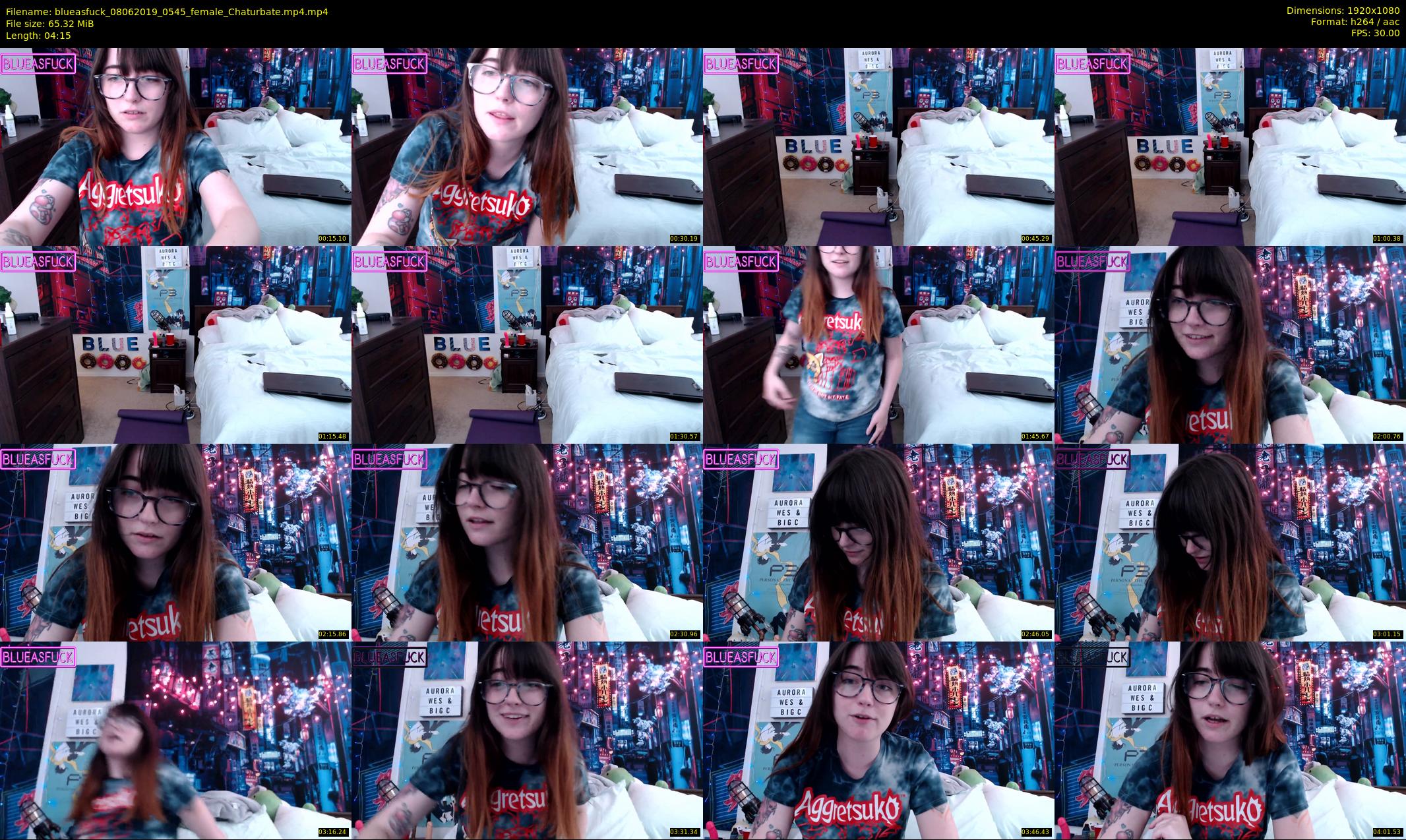 blueasfuck — 5 minute Chaturbate female cam show recording, 1080p, Jun 8, 2019