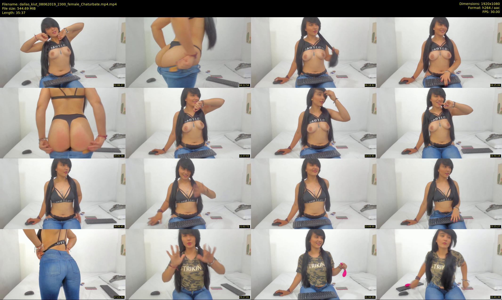 dallas_kiut — 36 minute Chaturbate female cam show recording, 1080p, Jun 8, 2019