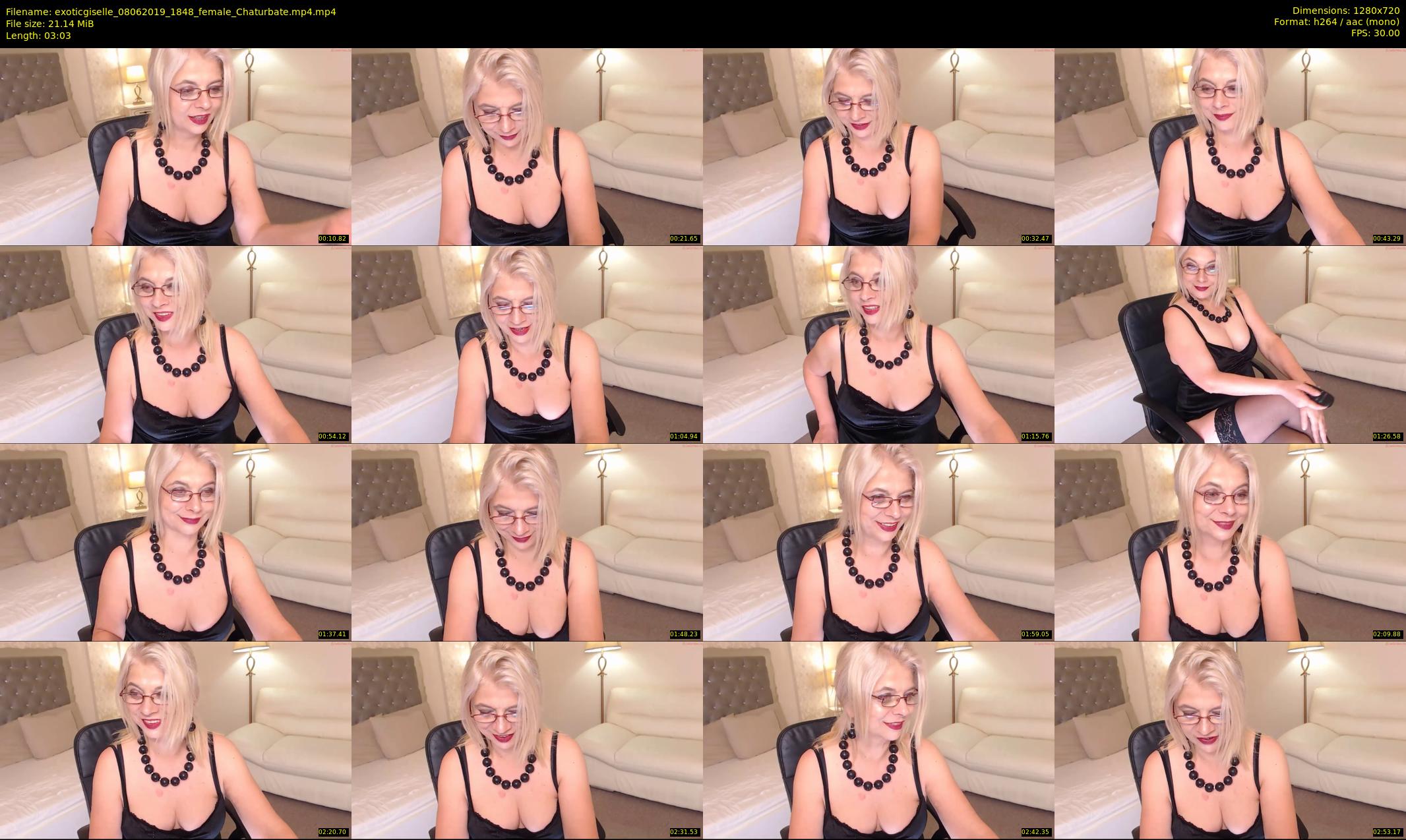 exoticgiselle — 4 minute Chaturbate female cam show recording, 720p, Jun 8, 2019