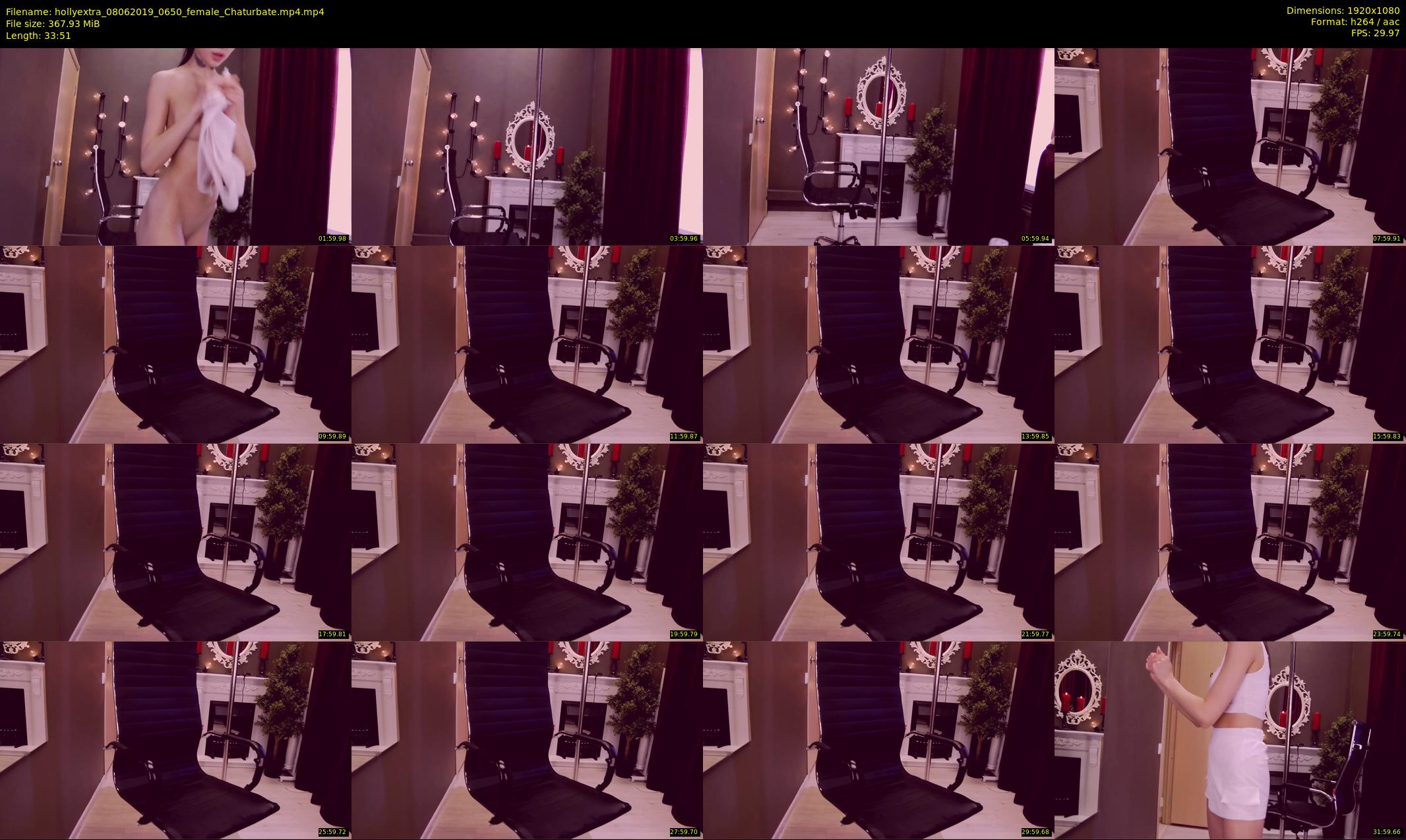 hollyextra — 34 minute Chaturbate female cam show recording, 1080p, Jun 8, 2019