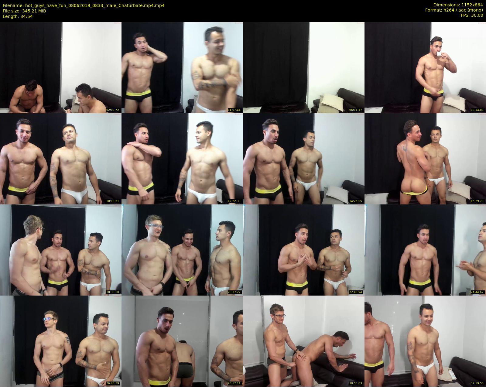 hot_guys_have_fun — 35 minute Chaturbate male cam show recording, 720p, Jun 8, 2019