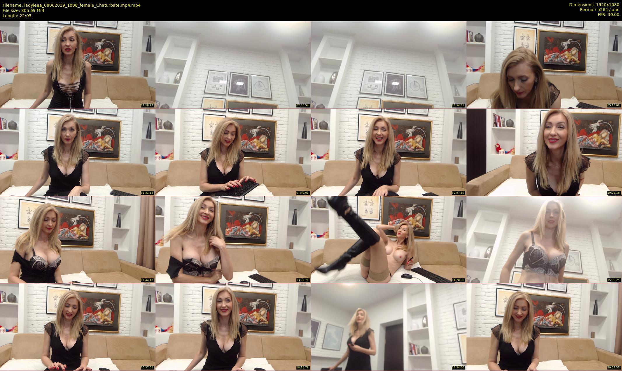 ladyleea — 23 minute Chaturbate female cam show recording, 1080p, Jun 8, 2019