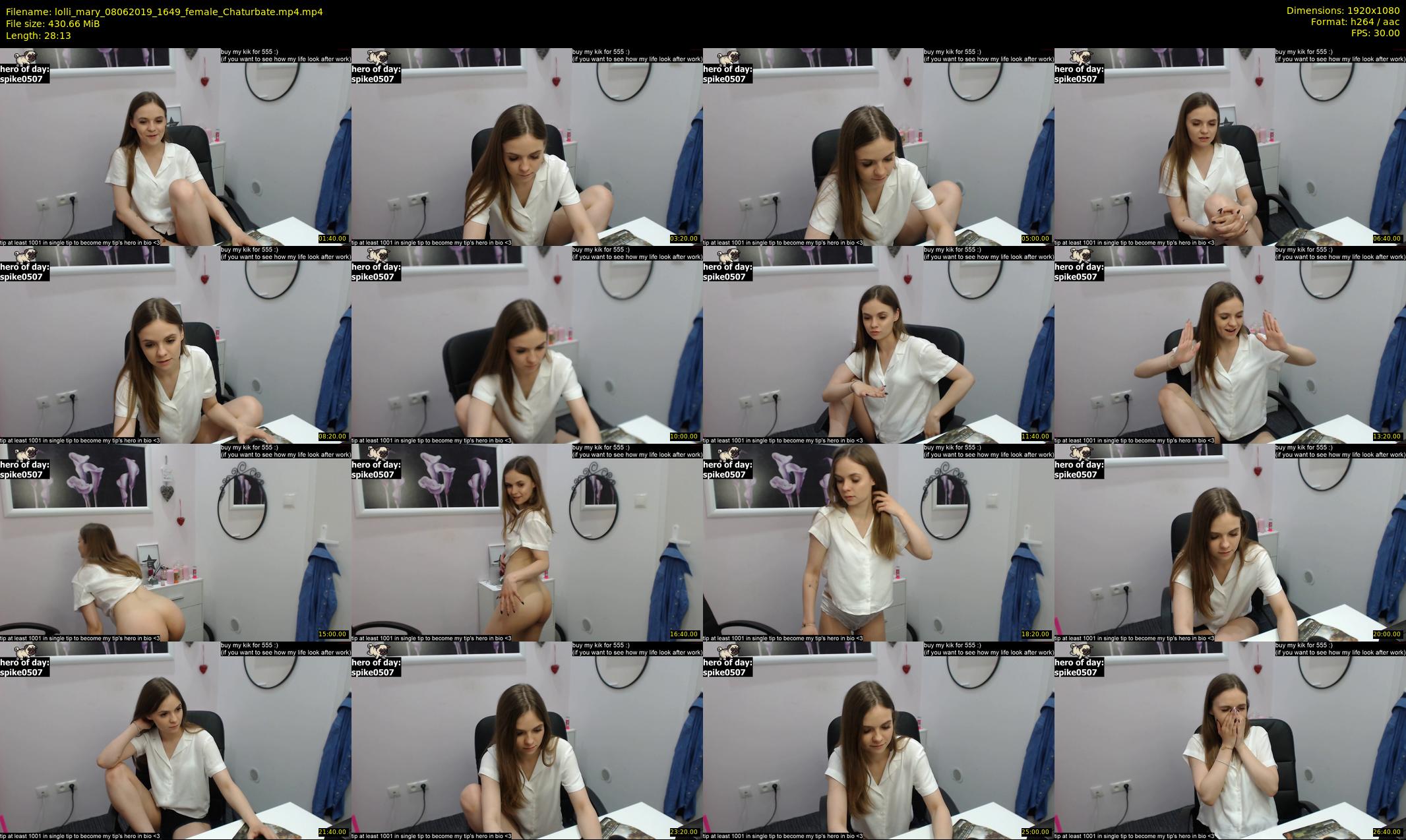 lolli_mary — 29 minute Chaturbate female cam show recording, 1080p, Jun 8, 2019