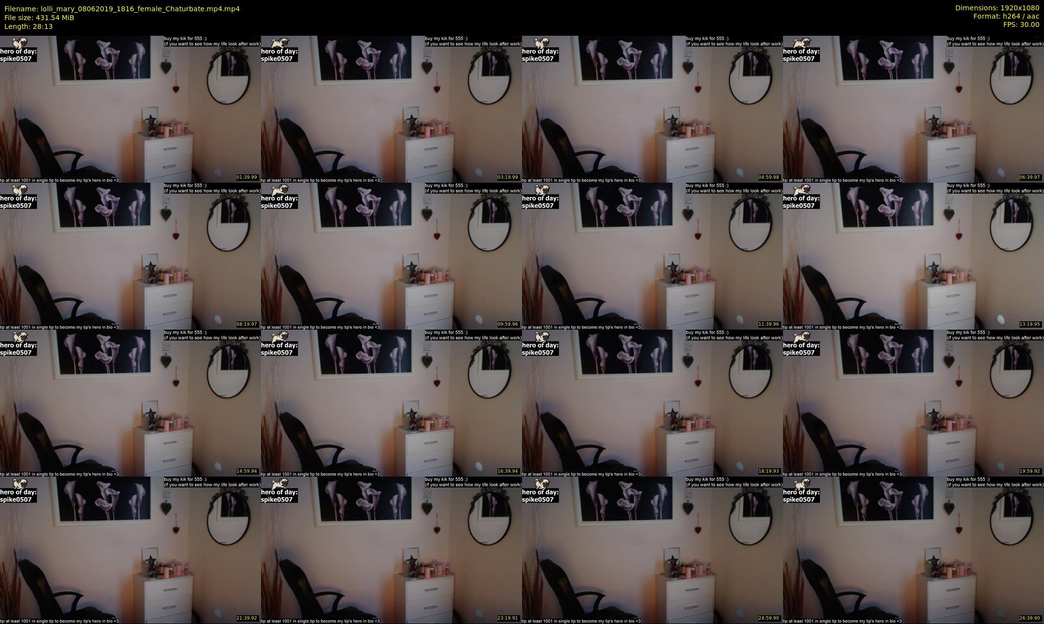 lolli_mary — 29 minute Chaturbate female cam show recording, 1080p, Jun 8, 2019