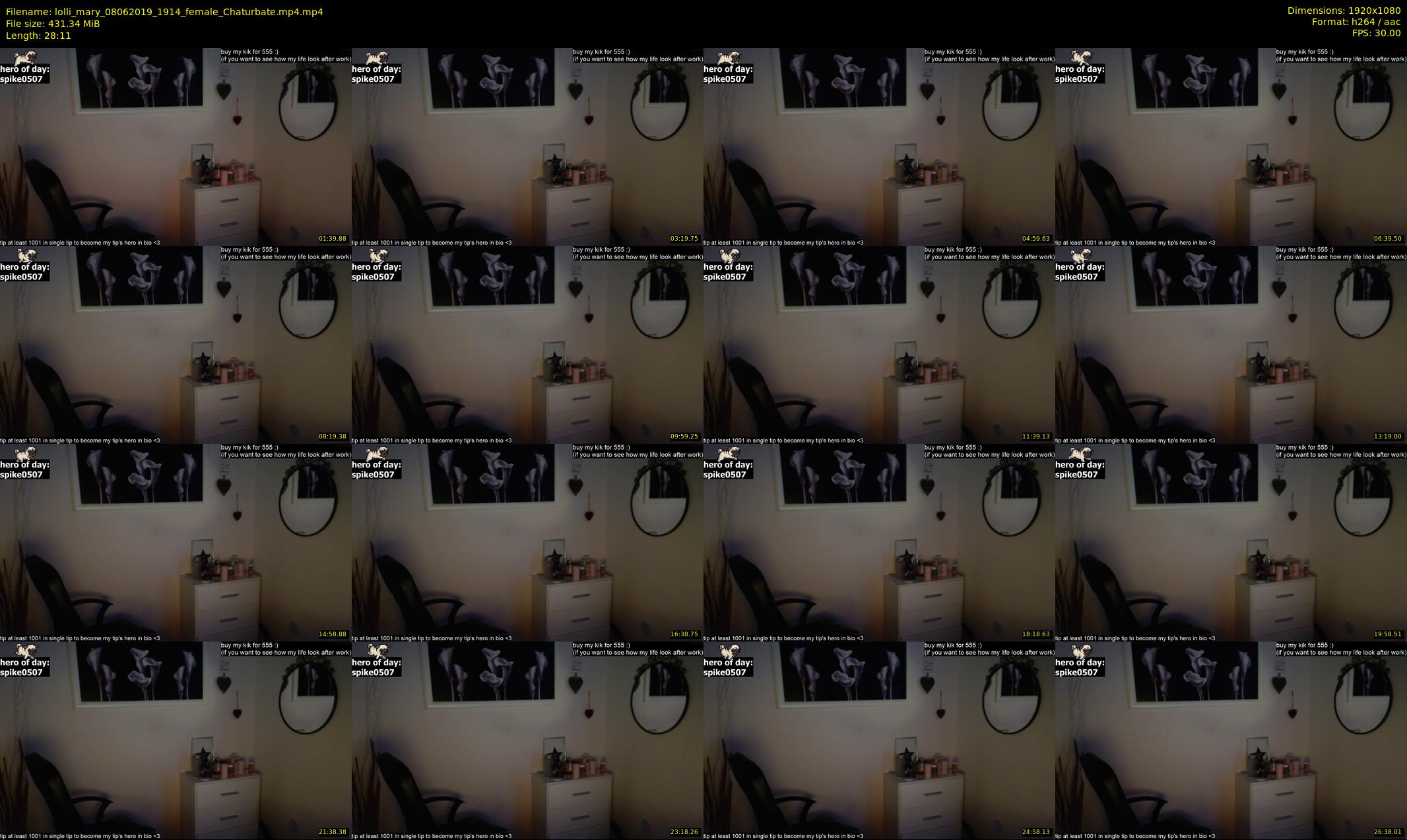 lolli_mary — 29 minute Chaturbate female cam show recording, 1080p, Jun 8, 2019