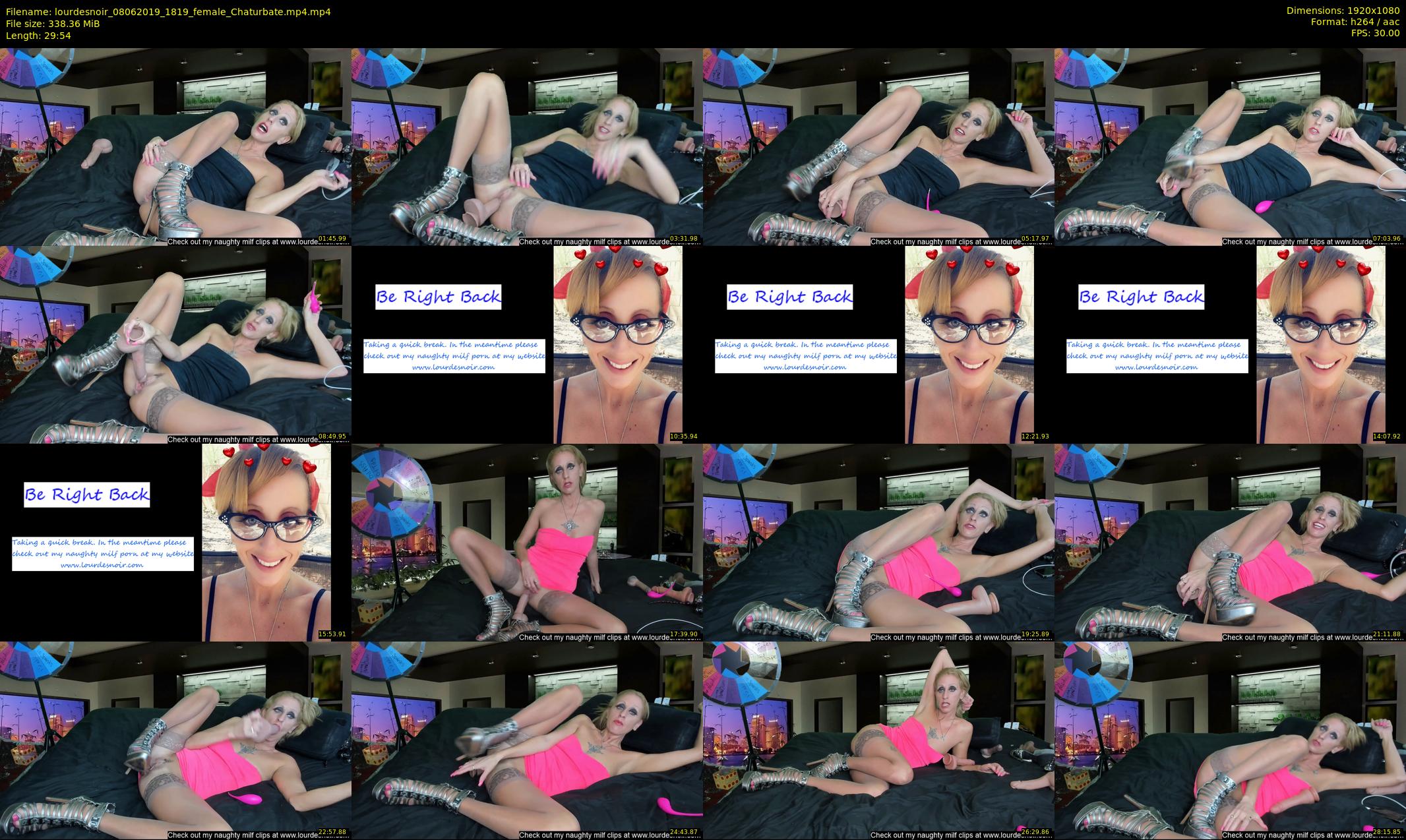 lourdesnoir — 30 minute Chaturbate female cam show recording, 1080p, Jun 8, 2019