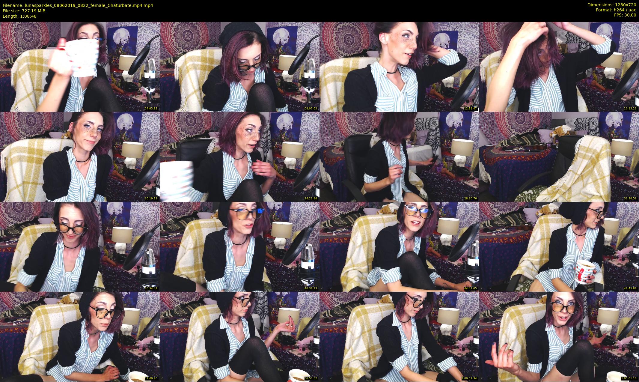 lunasparkles — 69 minute Chaturbate female cam show recording, 720p, Jun 8, 2019