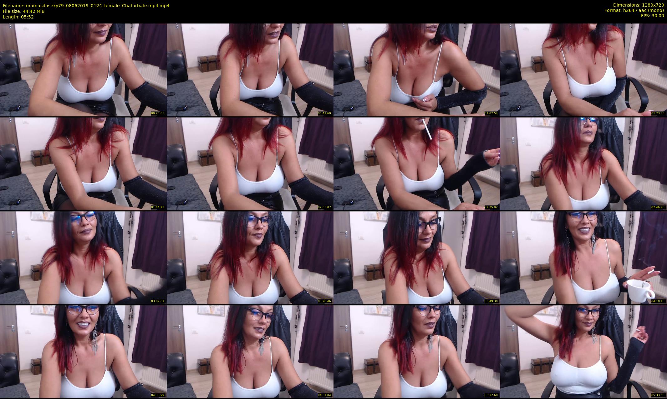 mamasitasexy79 — 6 minute Chaturbate female cam show recording, 720p, Jun 8, 2019