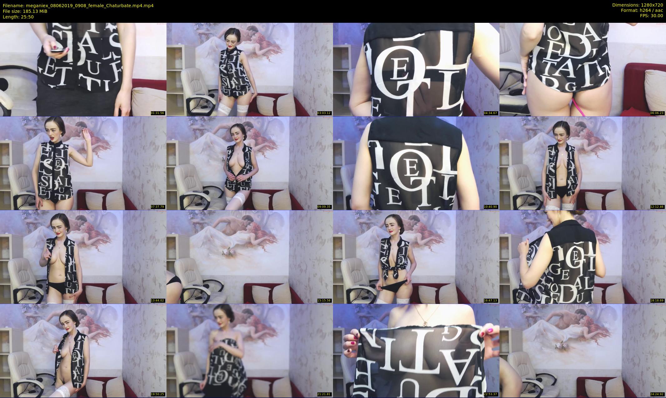 meganiex — 26 minute Chaturbate female cam show recording, 720p, Jun 8, 2019