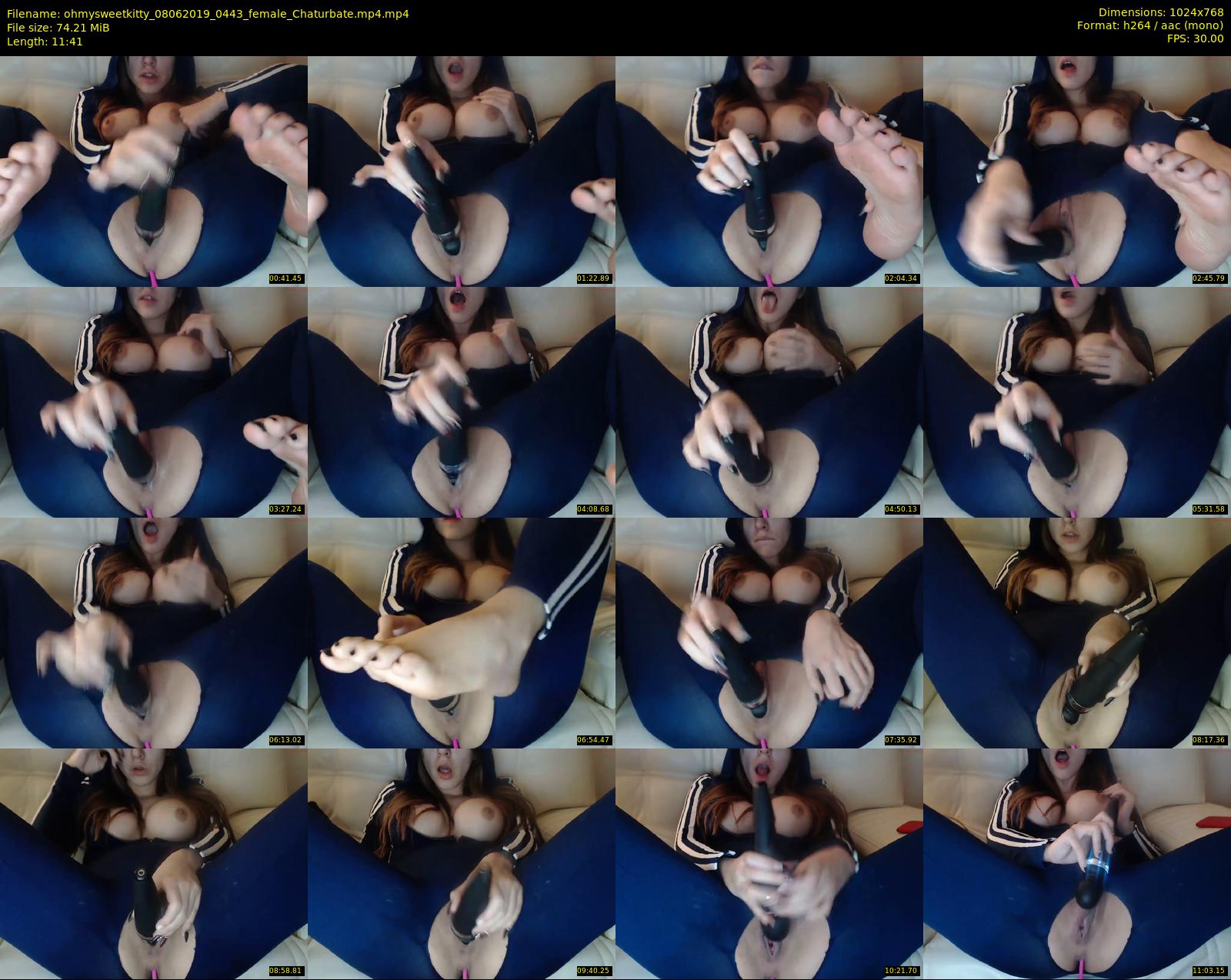 ohmysweetkitty — 12 minute Chaturbate female cam show recording, 720p, Jun 8, 2019