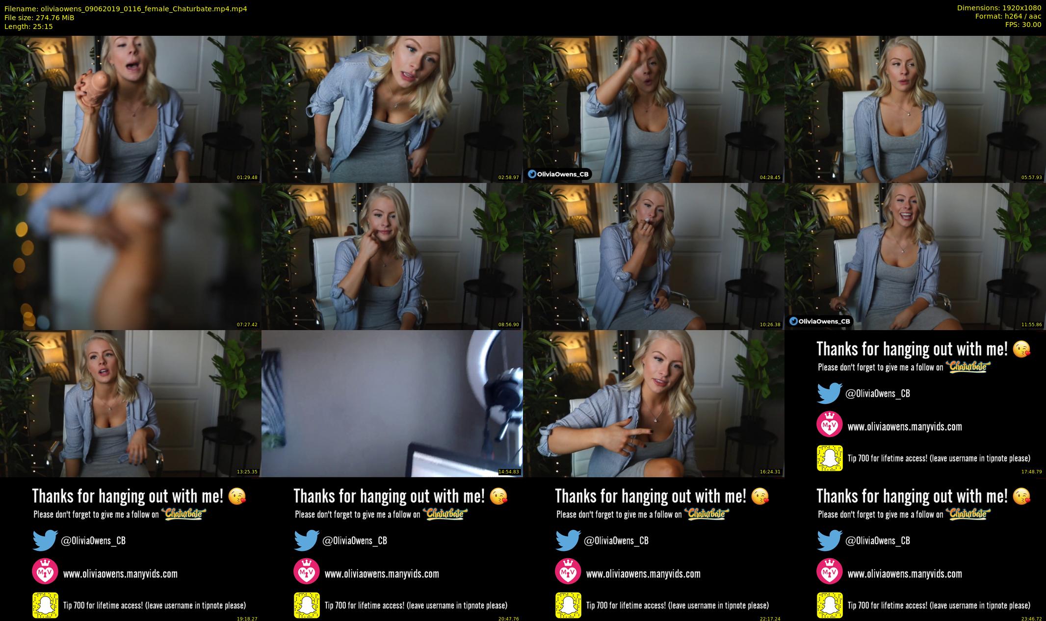 oliviaowens — 26 minute Chaturbate female cam show recording, 1080p, Jun 9, 2019