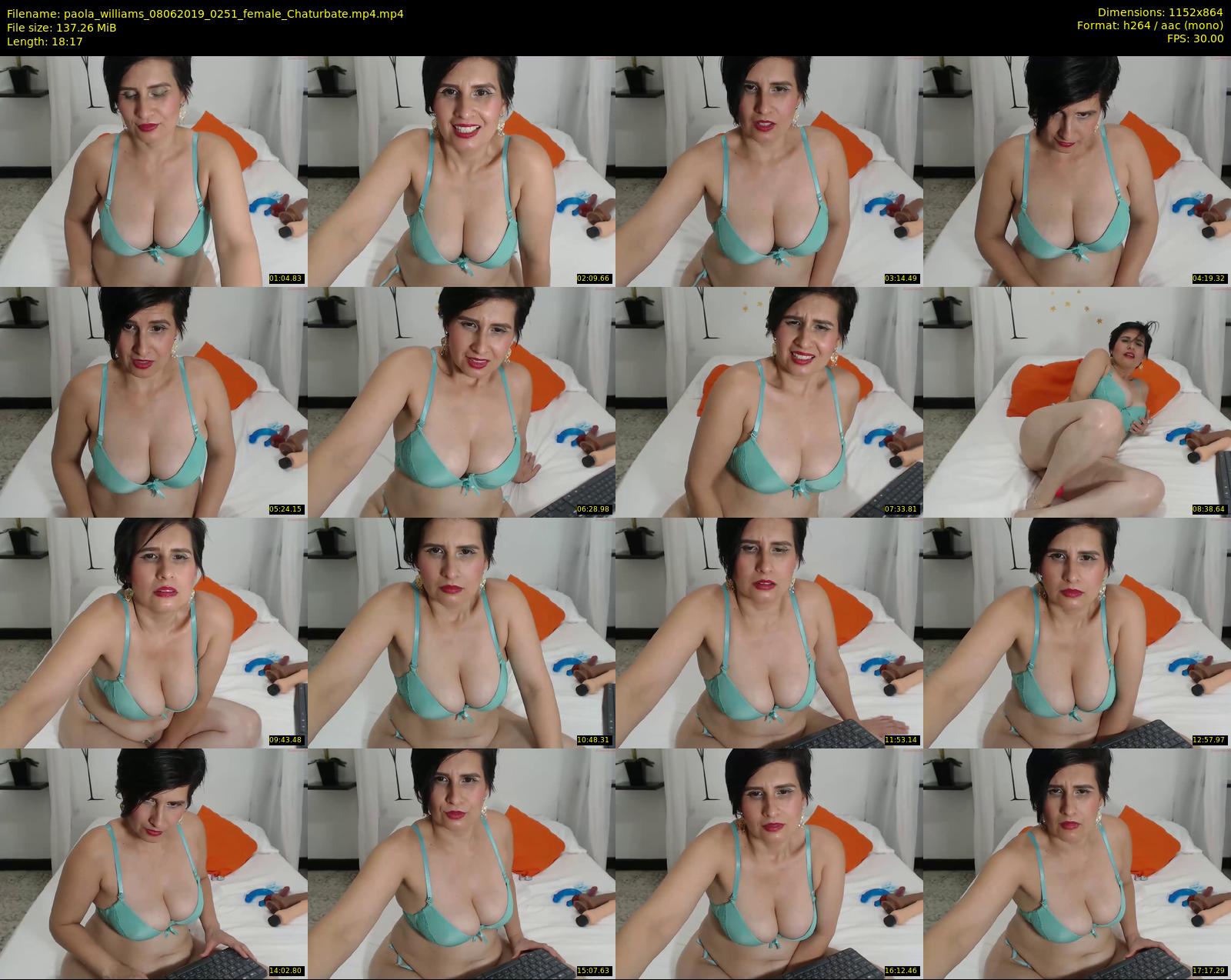 paola_williams — 19 minute Chaturbate female cam show recording, 720p, Jun 8, 2019