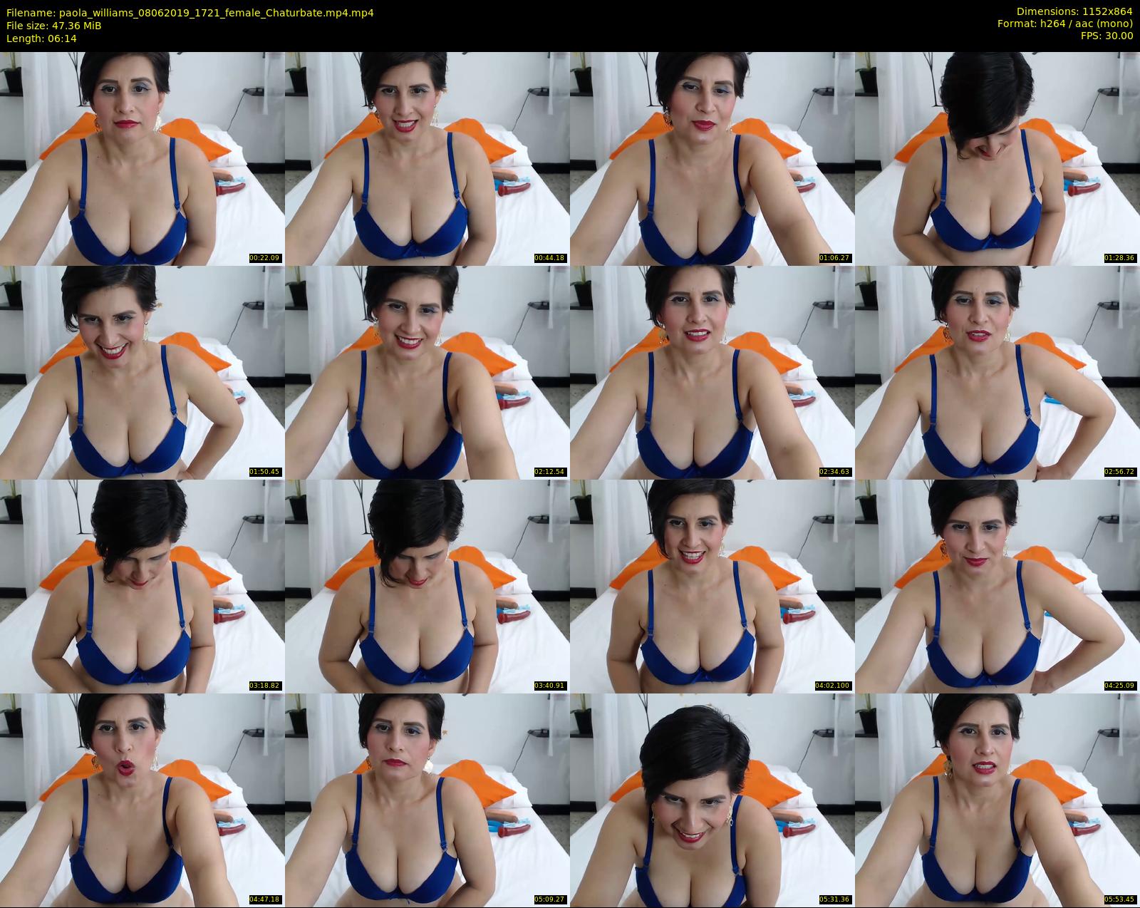paola_williams — 7 minute Chaturbate female cam show recording, 720p, Jun 8, 2019