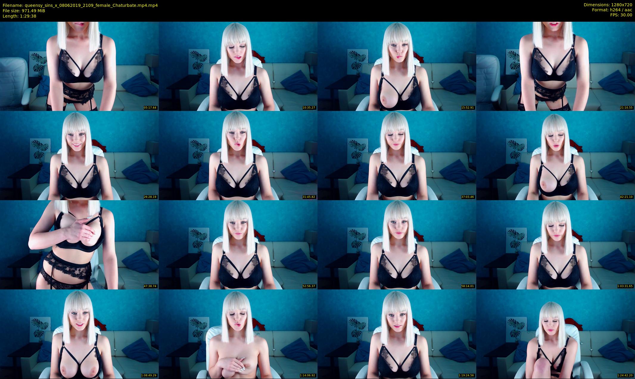 queensy_sins_x — 90 minute Chaturbate female cam show recording, 720p, Jun 8, 2019