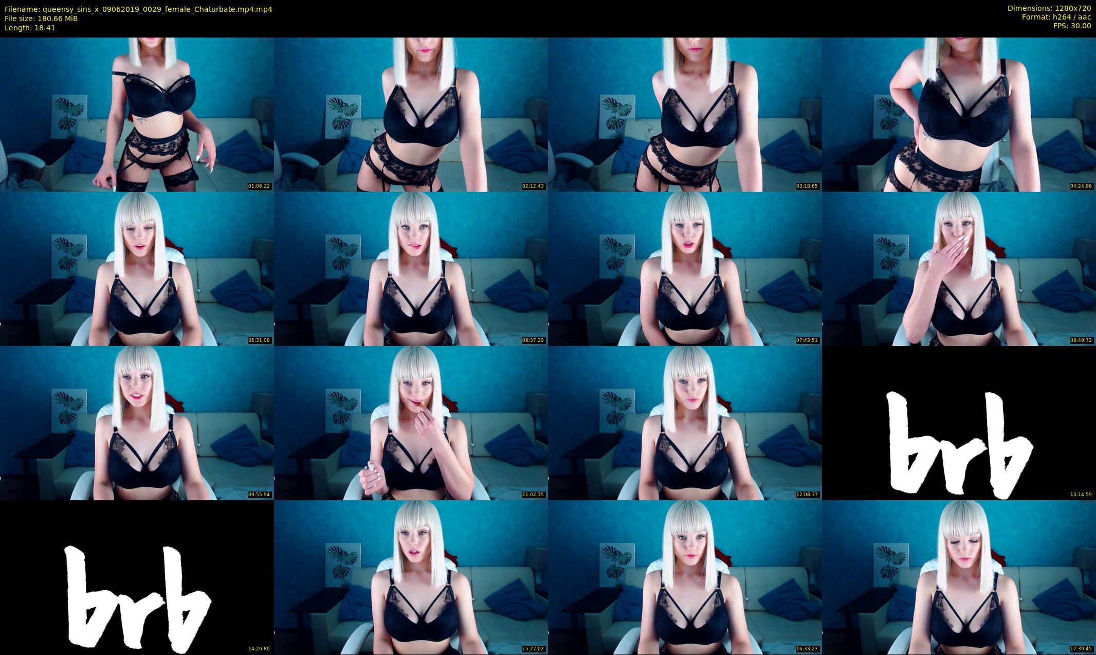 queensy_sins_x — 19 minute Chaturbate female cam show recording, 720p, Jun 9, 2019