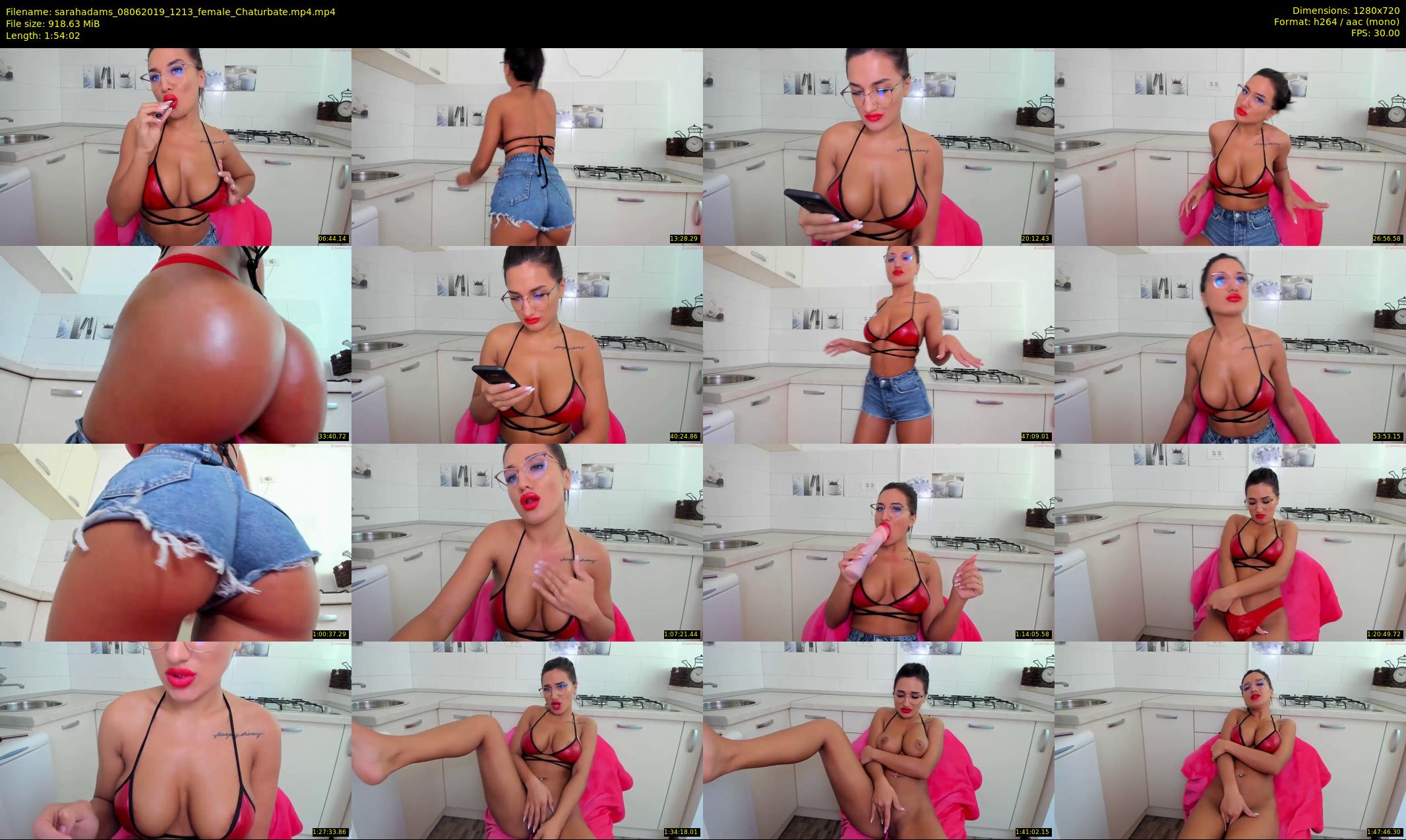 sarahadams — 115 minute Chaturbate female cam show recording, 720p, Jun 8, 2019