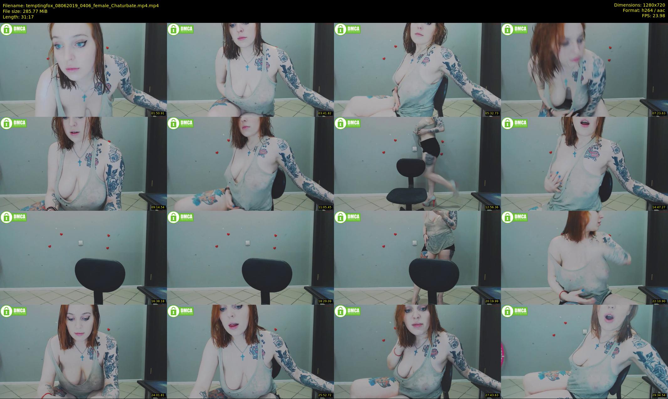 temptingfox — 32 minute Chaturbate female cam show recording, 720p, Jun 8, 2019