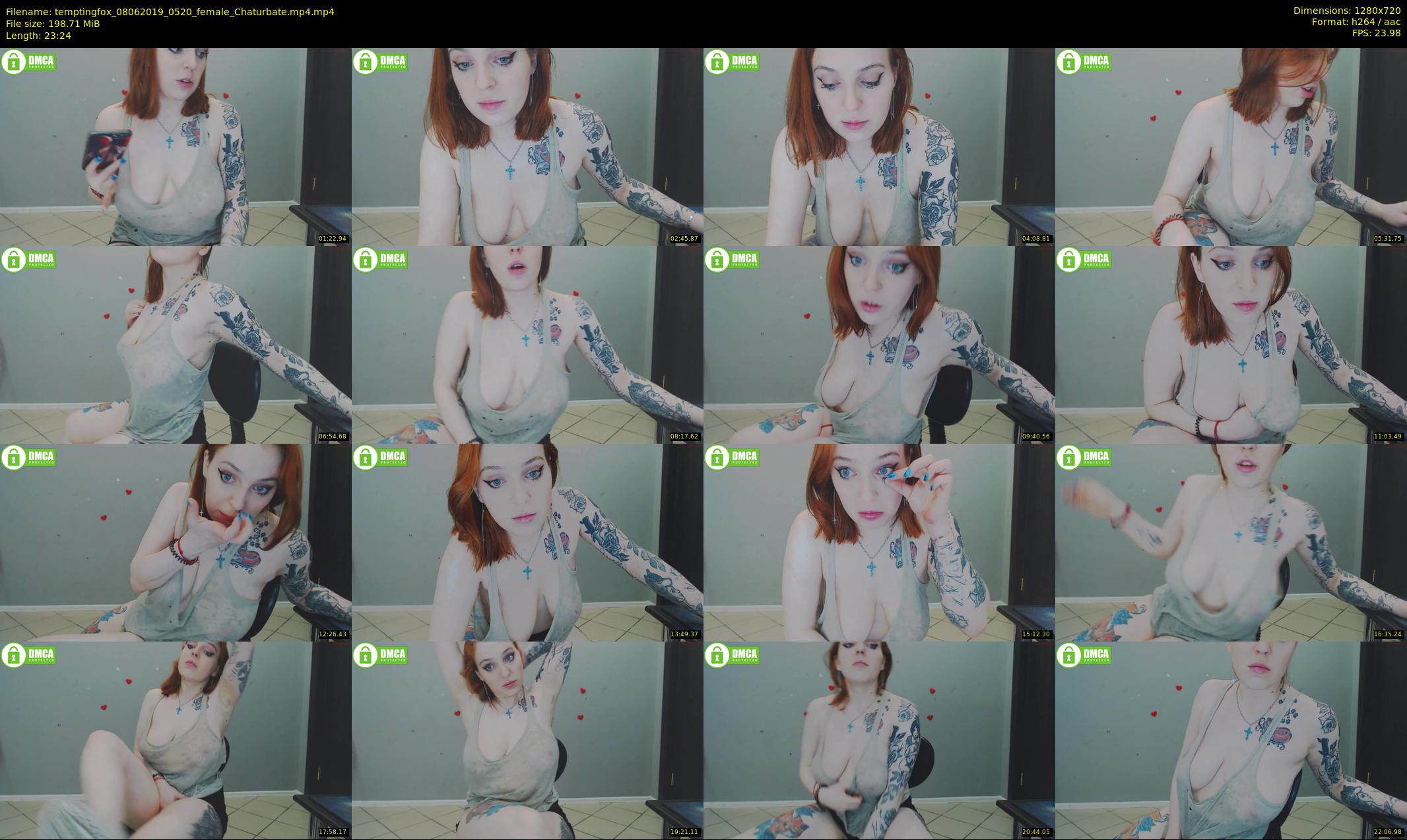 temptingfox — 24 minute Chaturbate female cam show recording, 720p, Jun 8, 2019