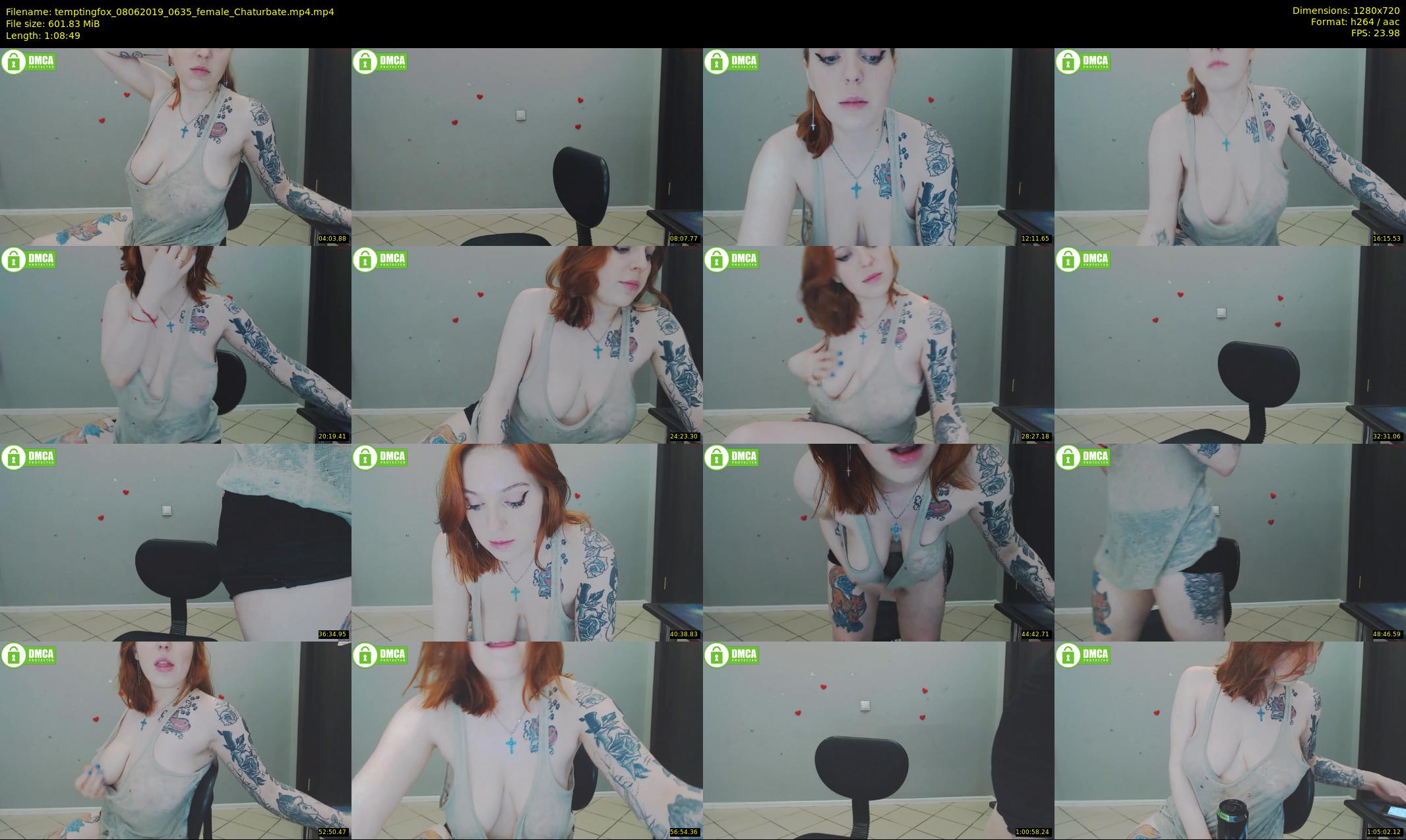 temptingfox — 69 minute Chaturbate female cam show recording, 720p, Jun 8, 2019