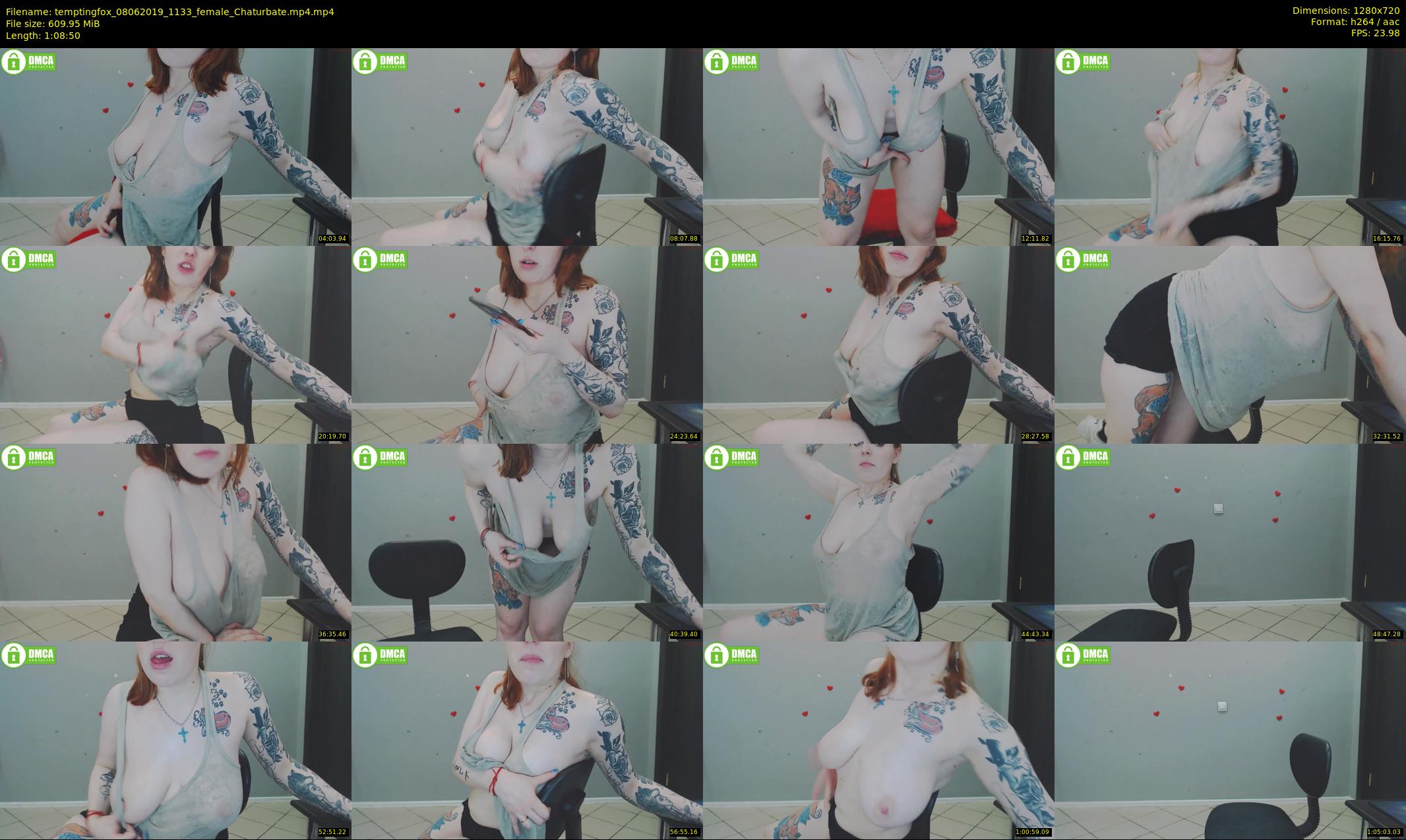 temptingfox — 69 minute Chaturbate female cam show recording, 720p, Jun 8, 2019