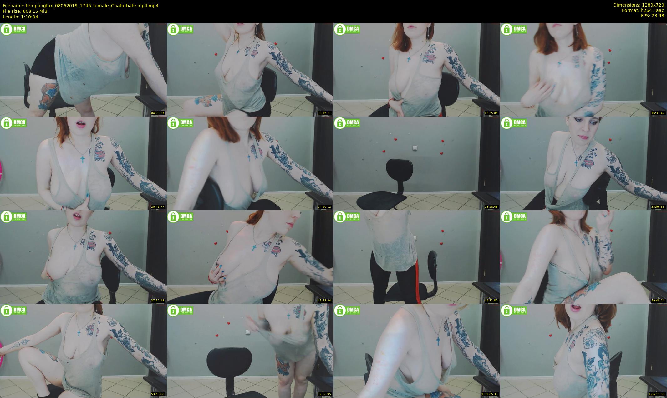 temptingfox — 71 minute Chaturbate female cam show recording, 720p, Jun 8, 2019
