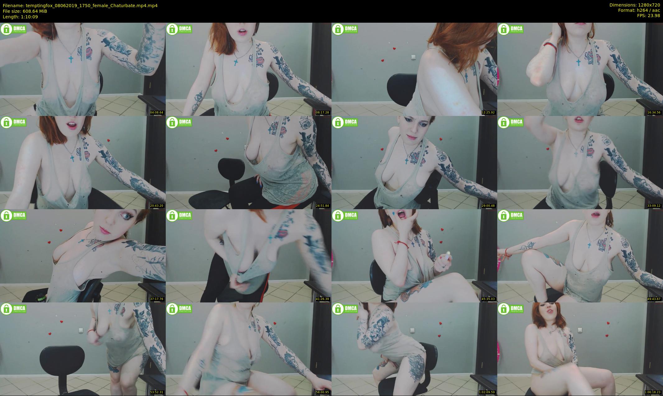 temptingfox — 71 minute Chaturbate female cam show recording, 720p, Jun 8, 2019